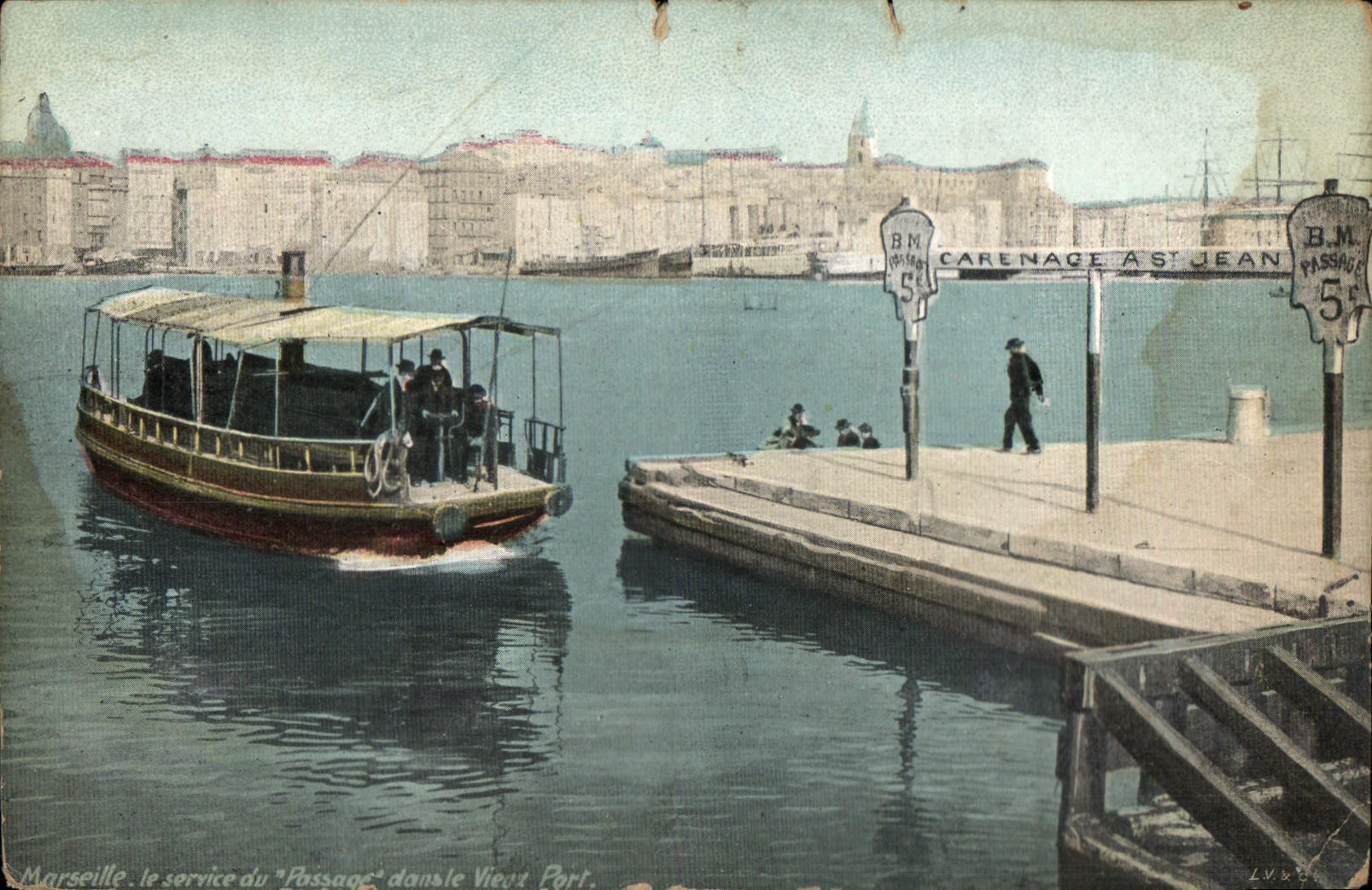 CPA Marseille Passage Vieux Port 