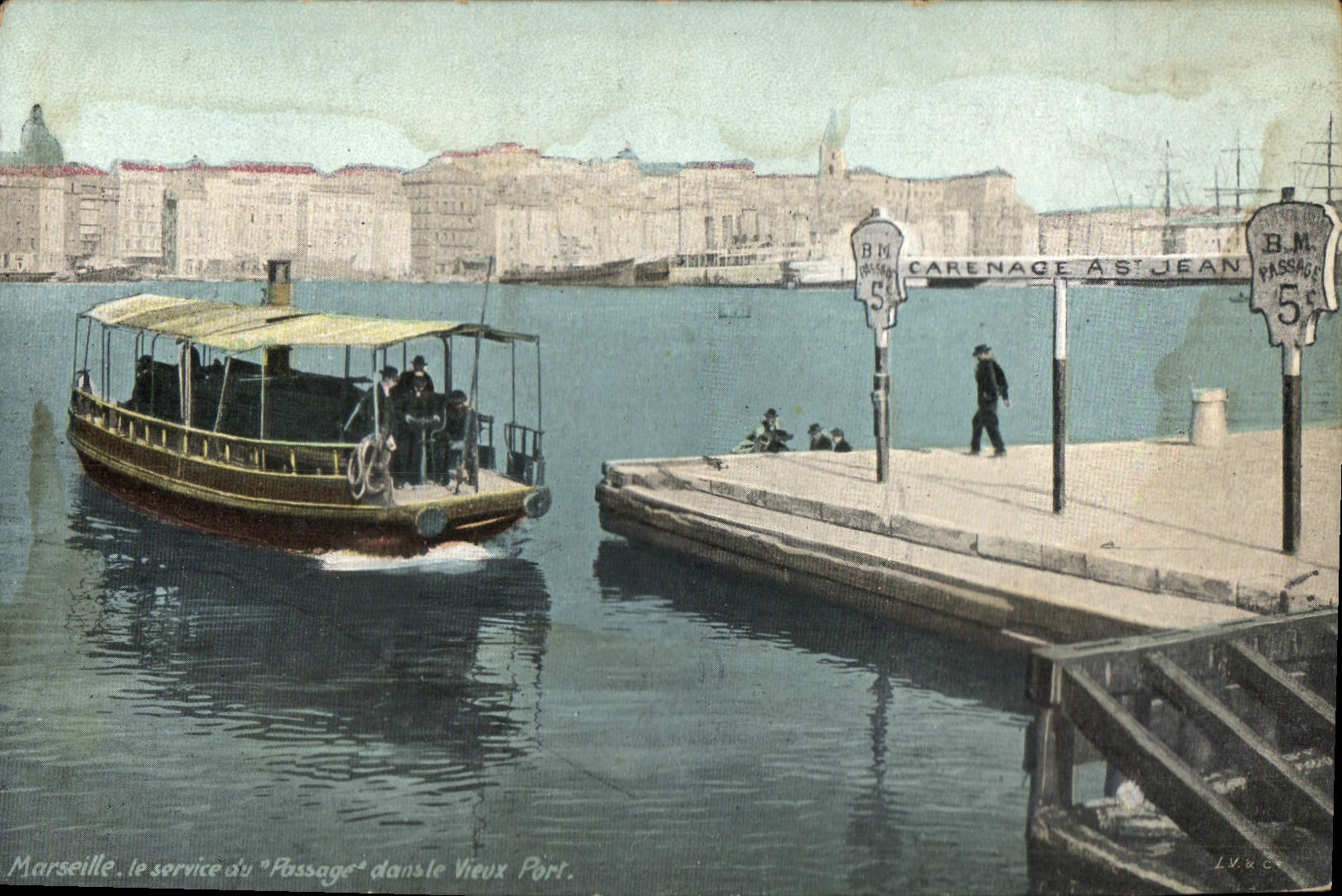 CPA Marseille Passage Vieux Port 