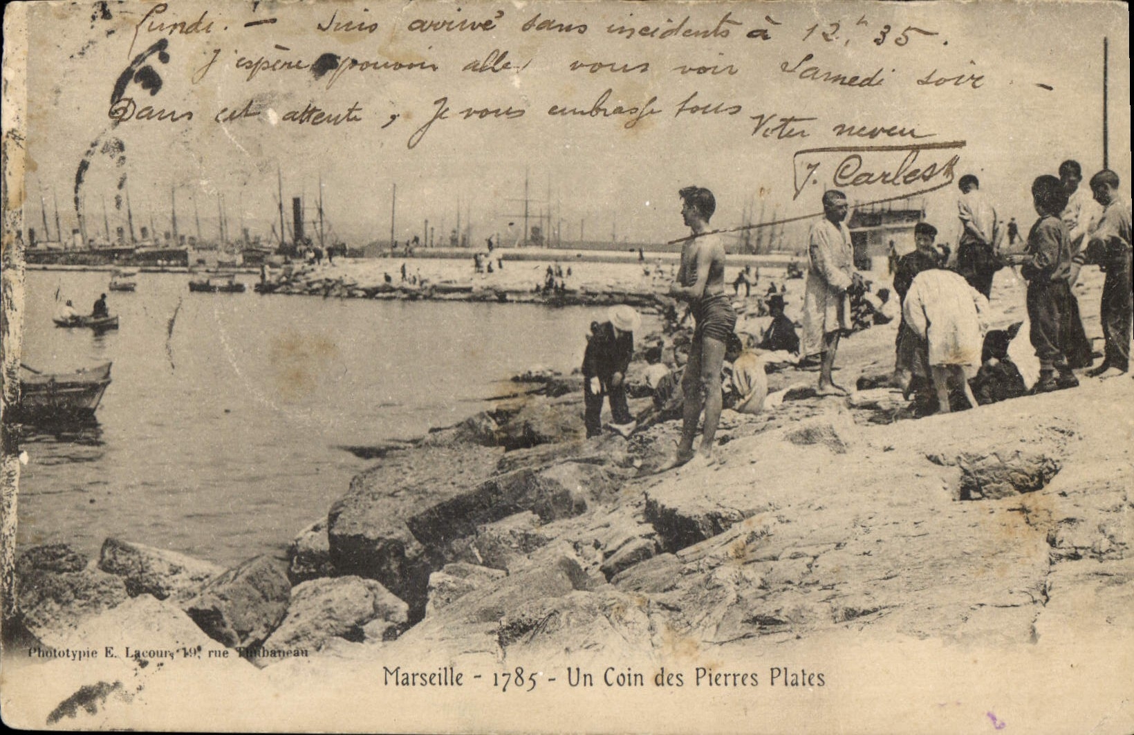 CPA Marseille Un Coin des Pierres Plates 