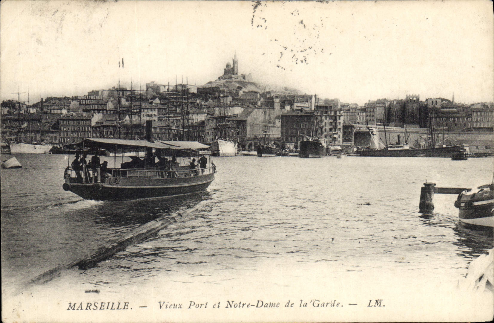 CPA Marseille Vieux Port et Notre Dame de la Garde 