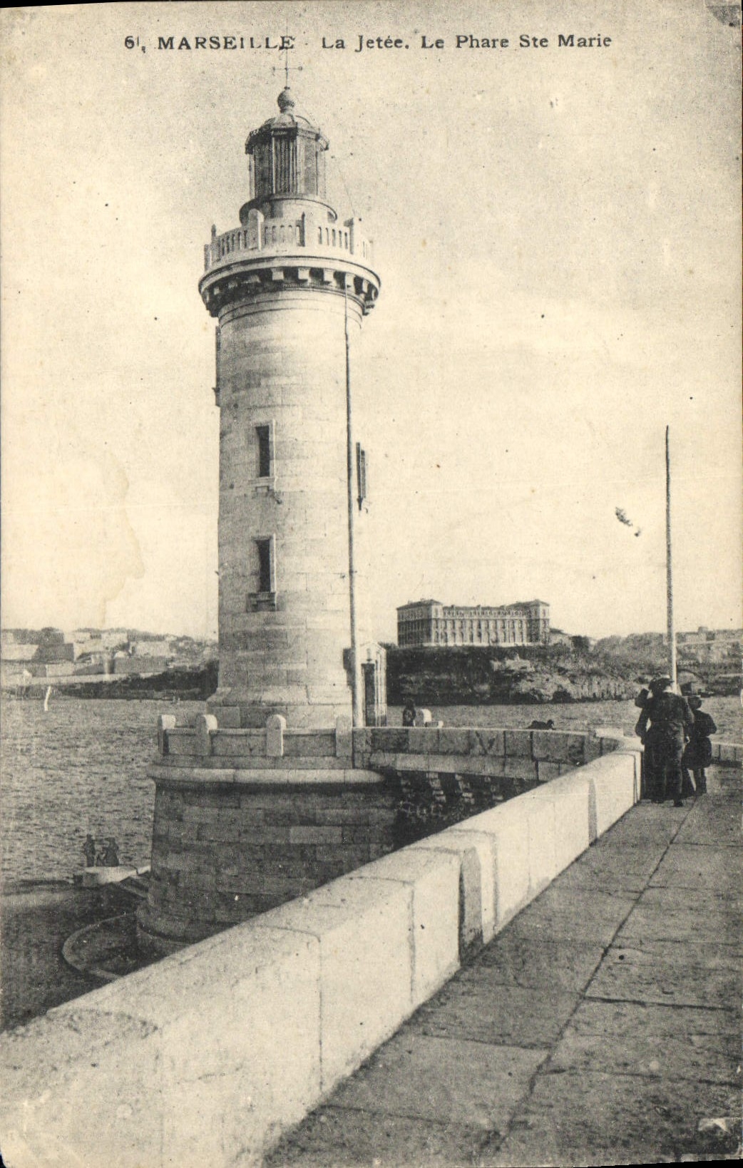 CPA Marseille La Jetee Le Phare Ste Marie 
