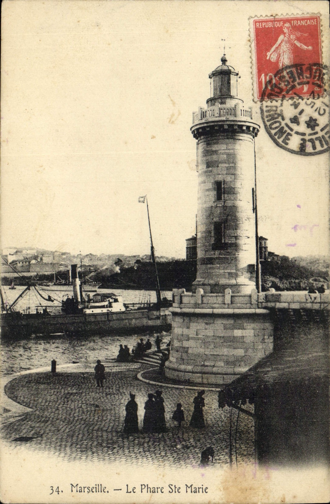 CPA Marseille Le Phare Ste Marie