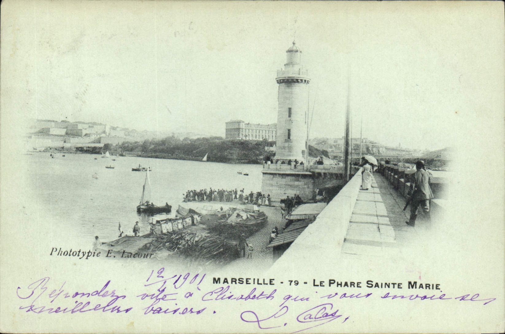 CPA Marseille Le Phare Ste Marie