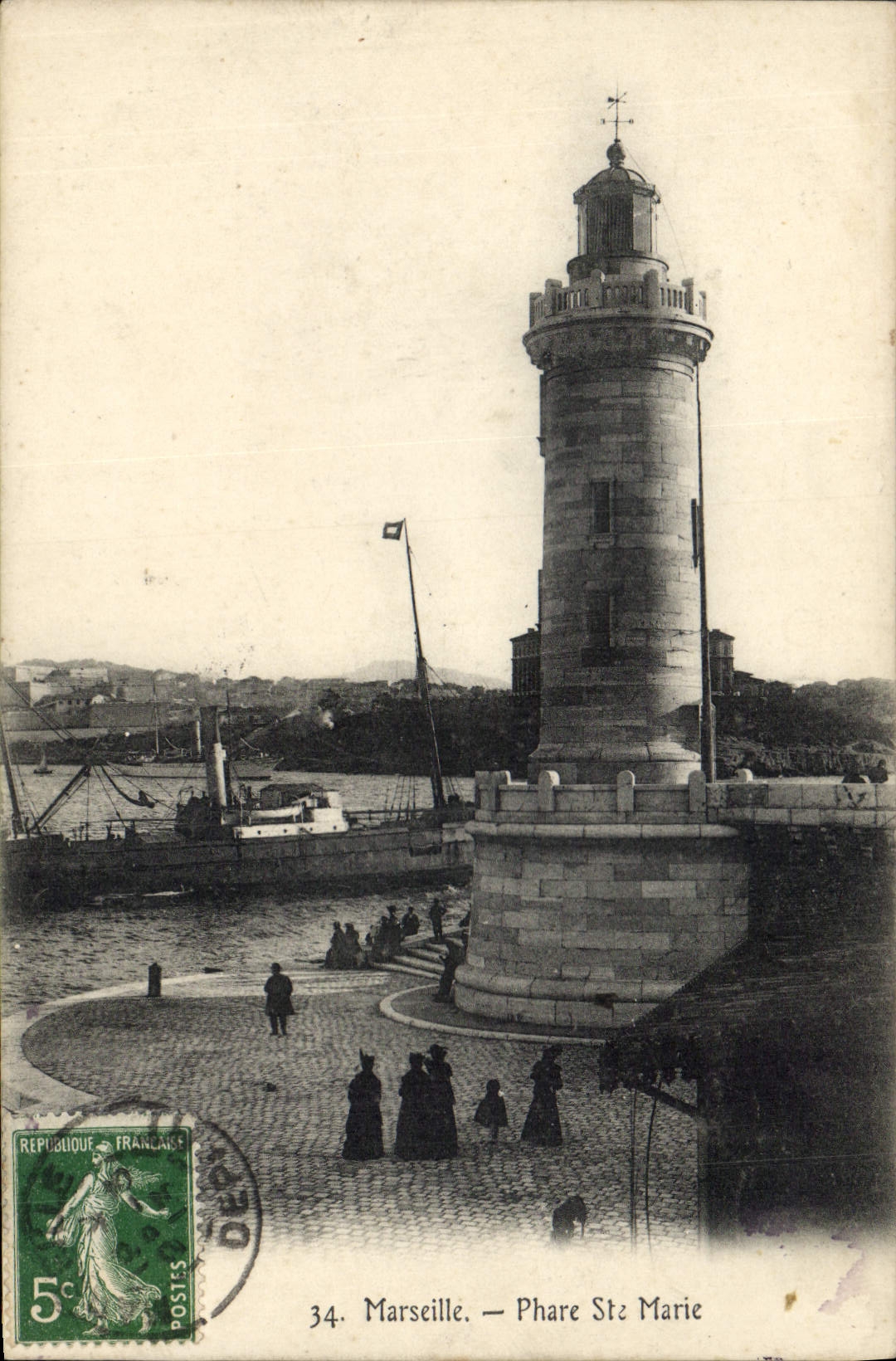 CPA Marseille Le Phare Ste Marie