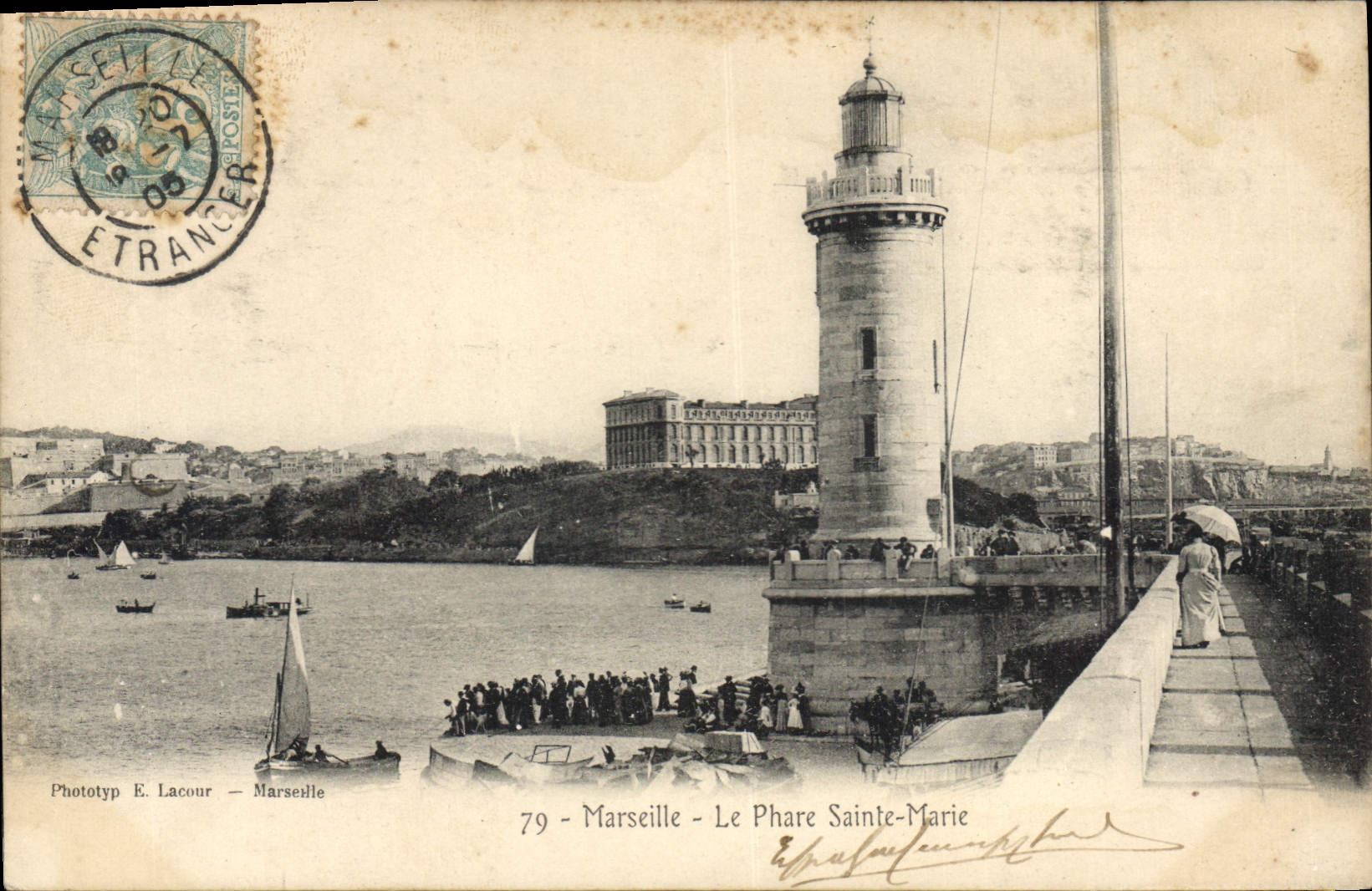CPA Marseille Le Phare Ste Marie