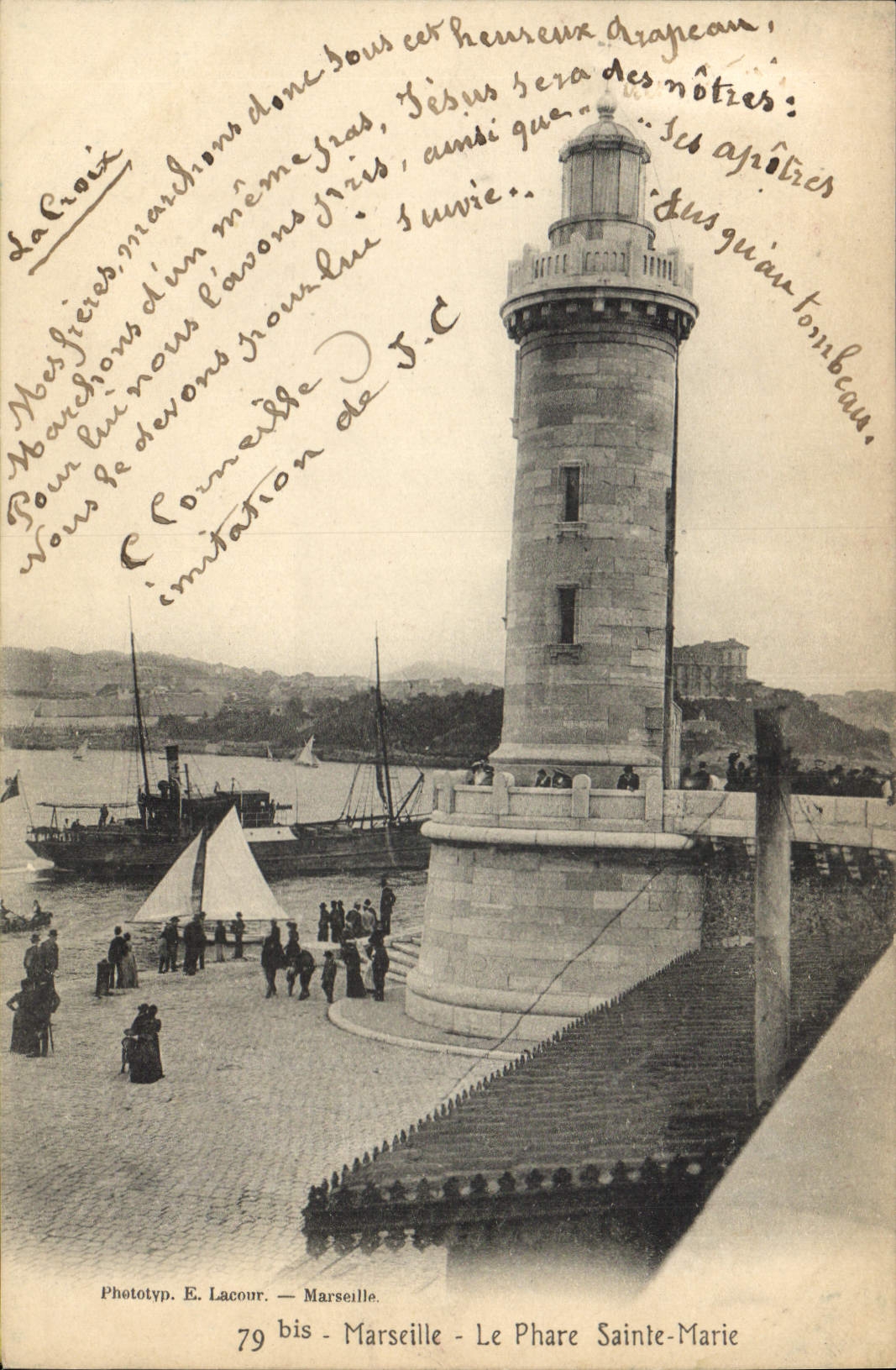 CPA Marseille le Phare Sainte Marie