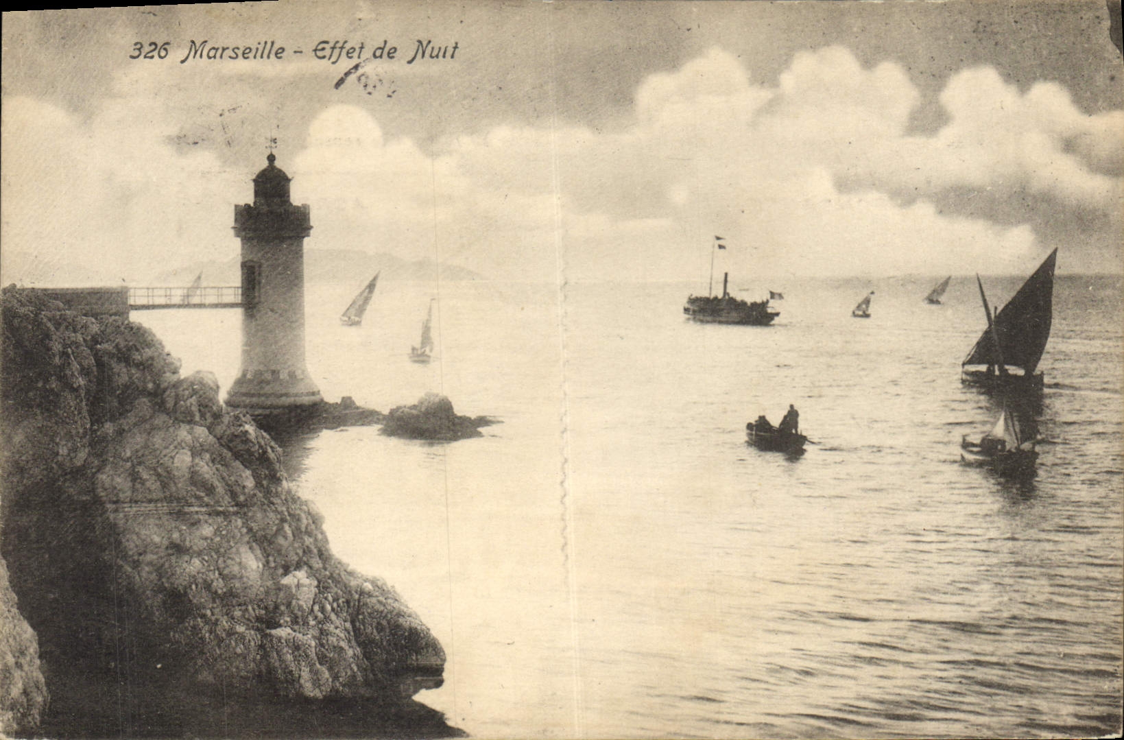 CPA Marseille Effet de Nuit