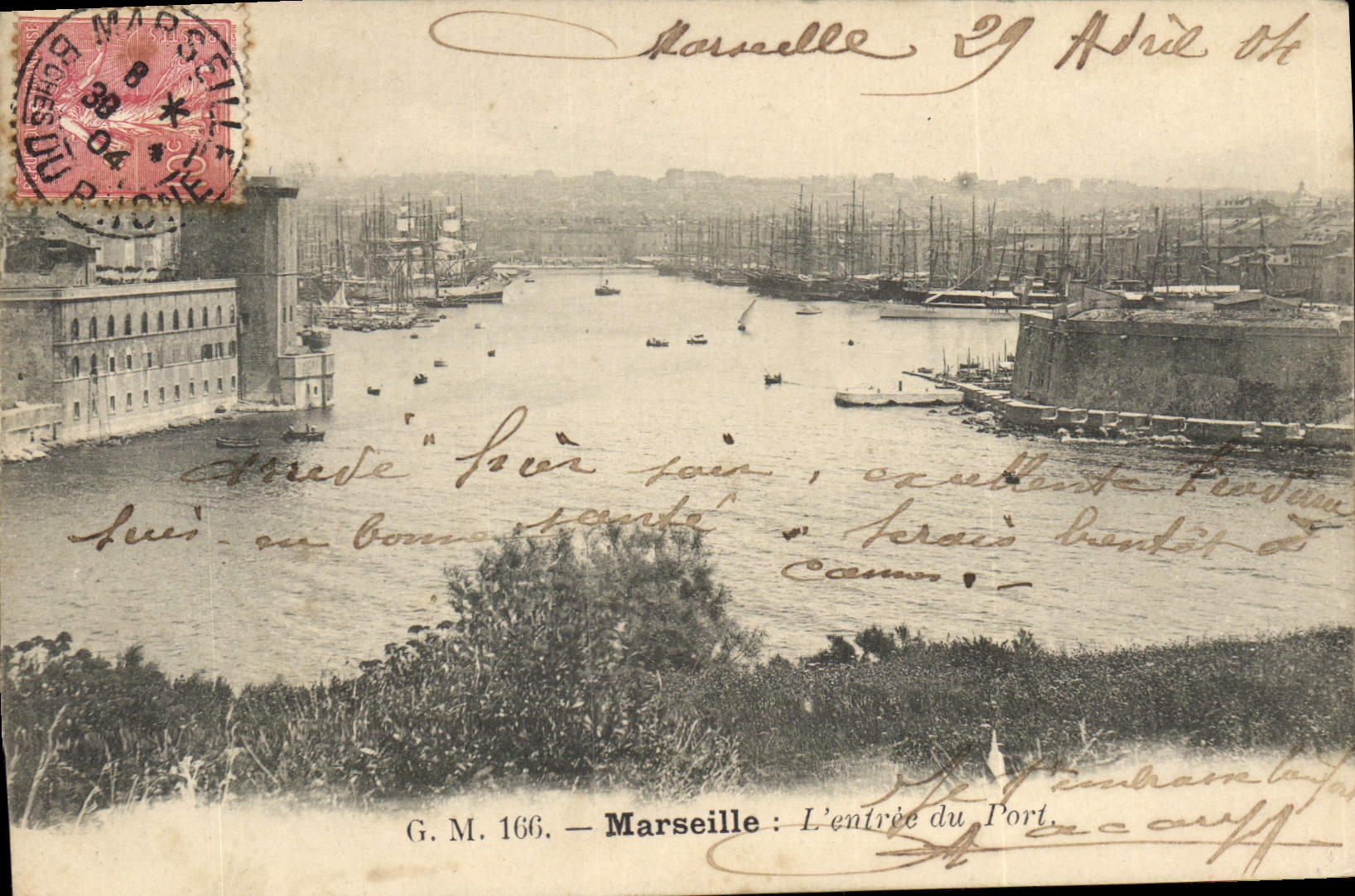 CPA Marseille l'entree du port