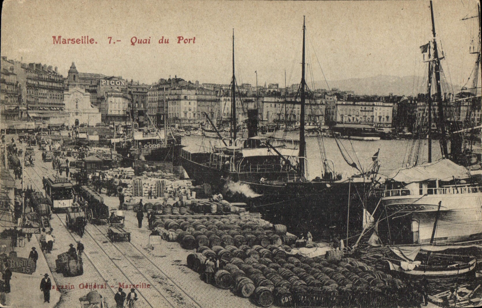 CPA Marseille Quai du port