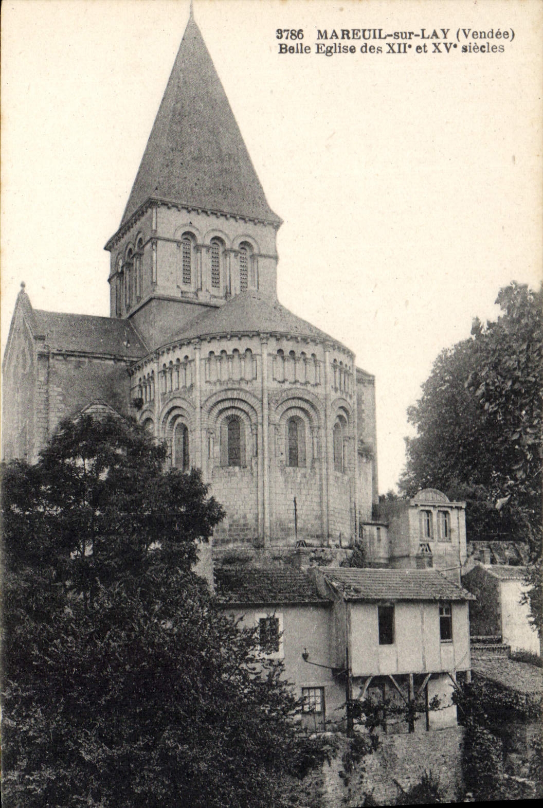 CPA Mareuil sur Lay Vendee Belle Eglise