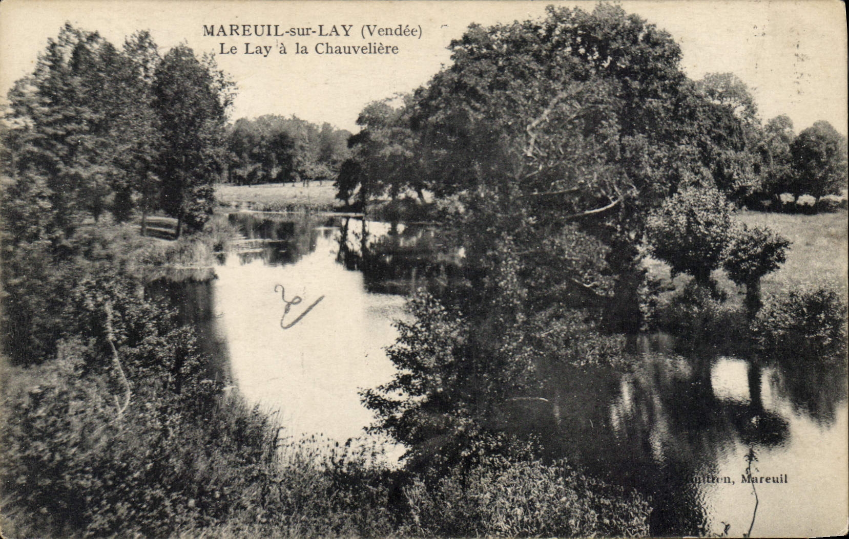 CPA Mareuil sur Lay Vendee le Lay a la Chauveliere