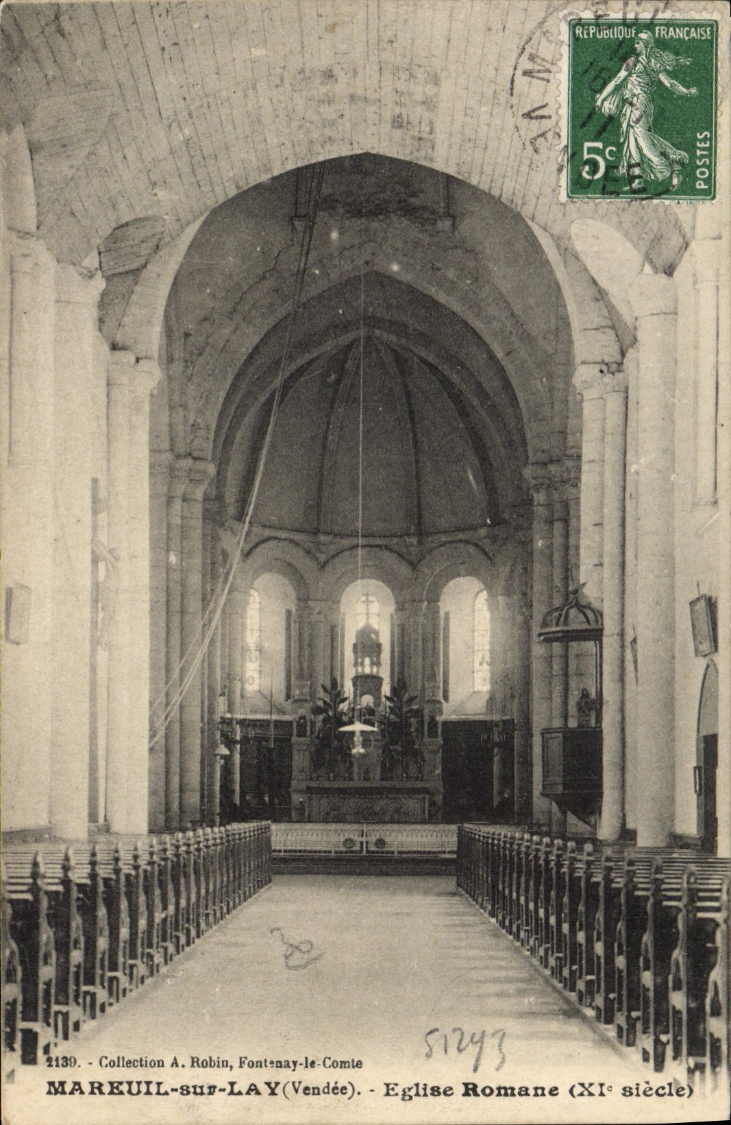 CPA Mareuil sur Lay Vendee eglise Romane XI siecle
