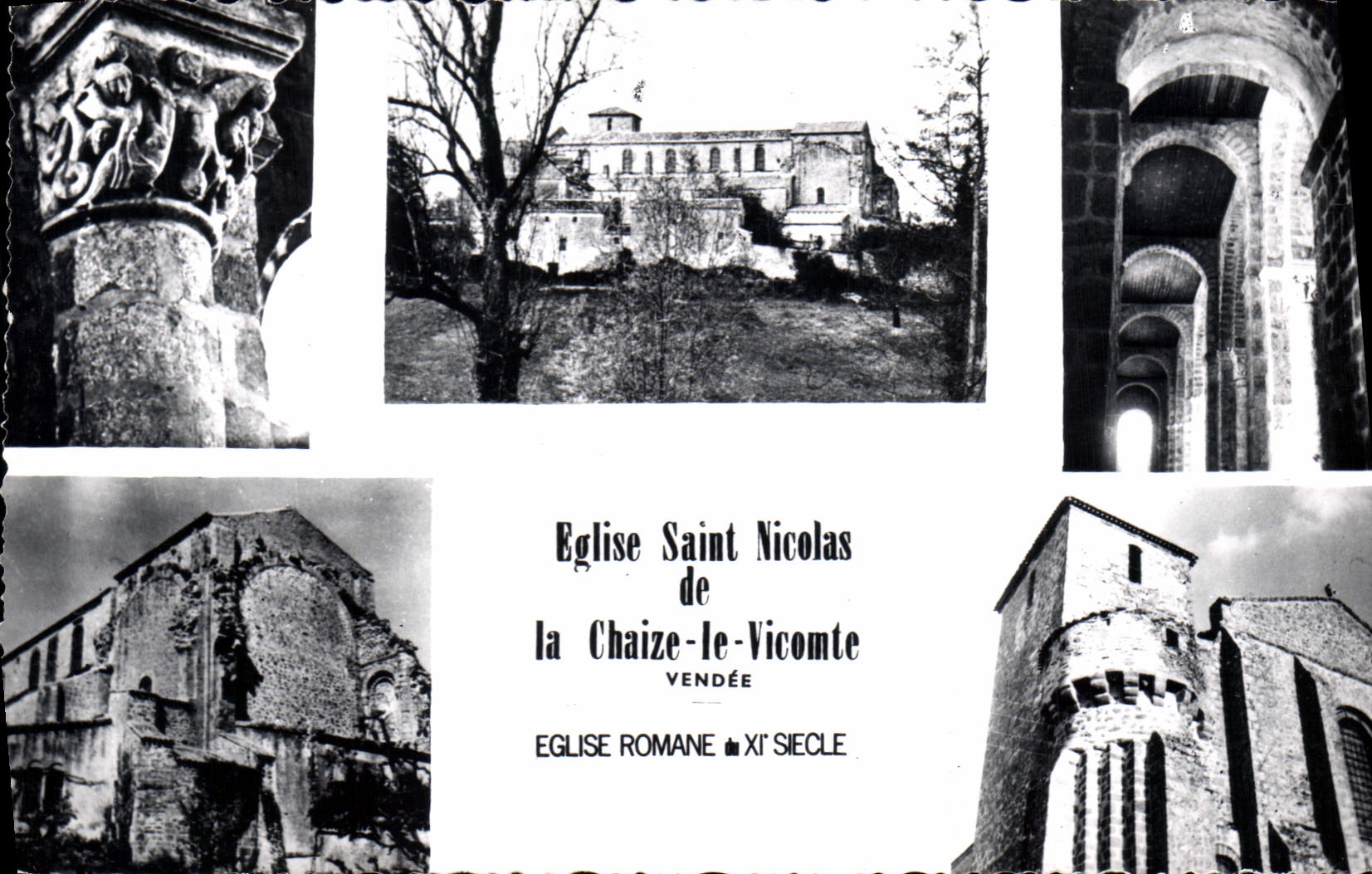 CPA Eglise Saint Nicolas de la Chaize le Vicomte vendee eglise Romaine de XI siecle 