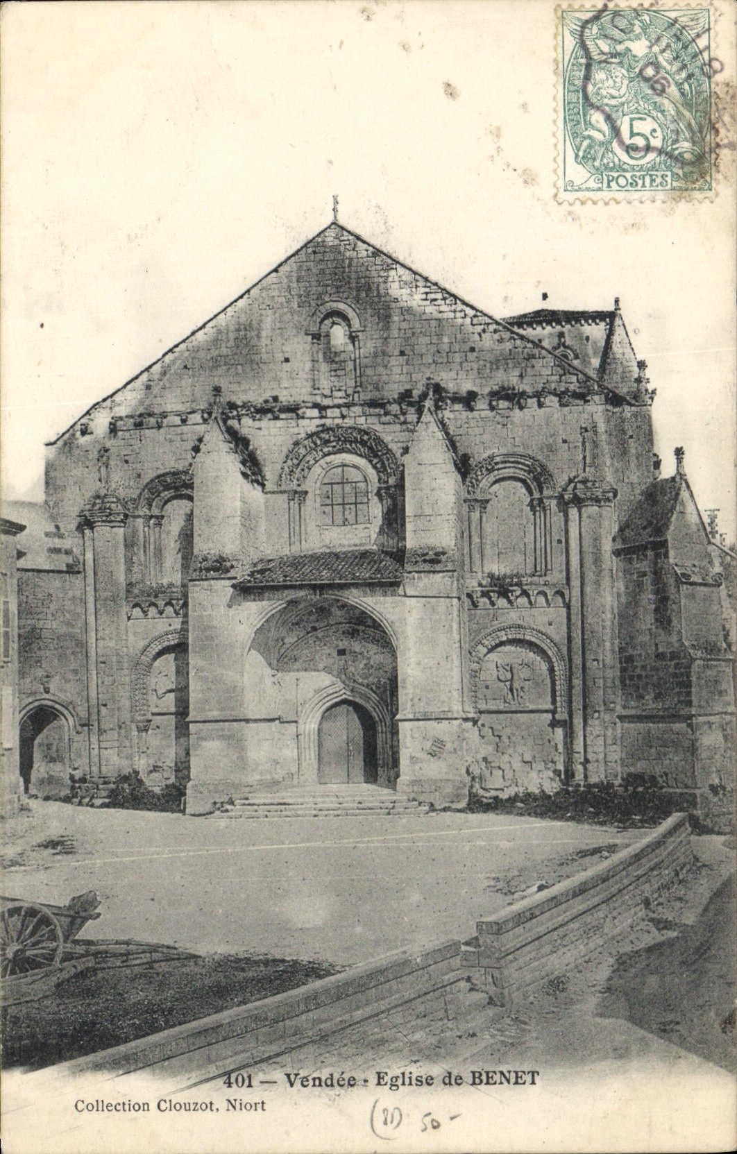 CPA Vendee Eglise de Benet 