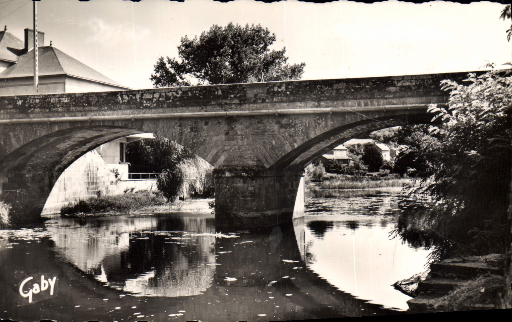 CPA Mareuil sur Lay Vendee le pont sur la Lay