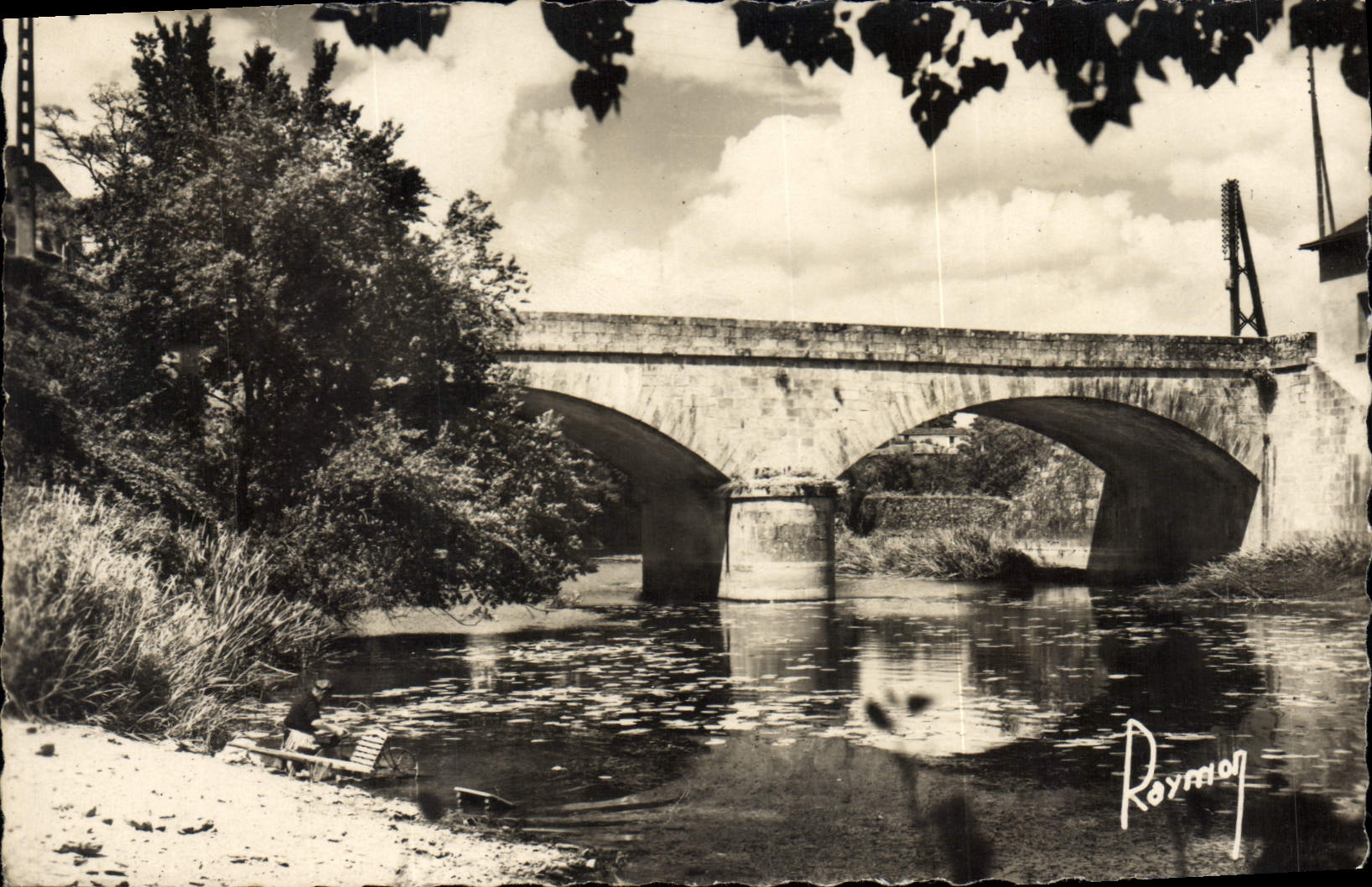 CPA Mareuil sur le Lay Vendee le pont