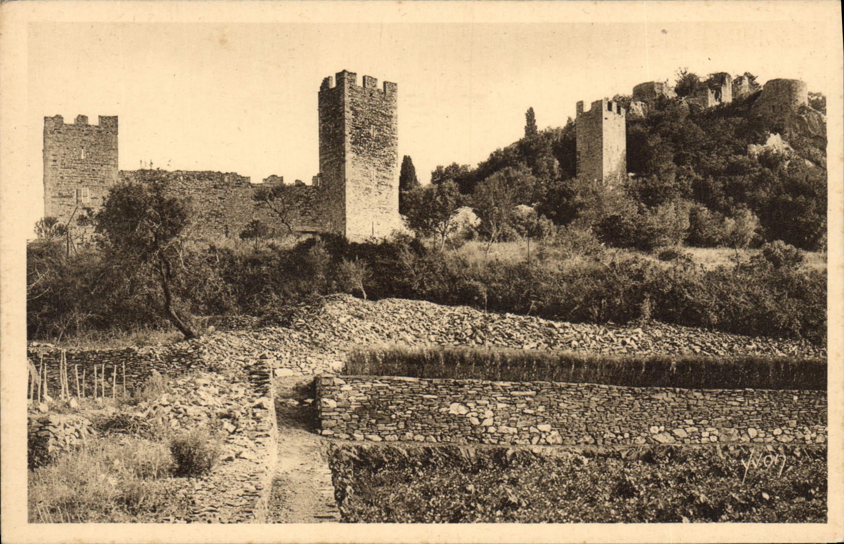 CPA Cote d'Azur Hyeres le vieux chateau 