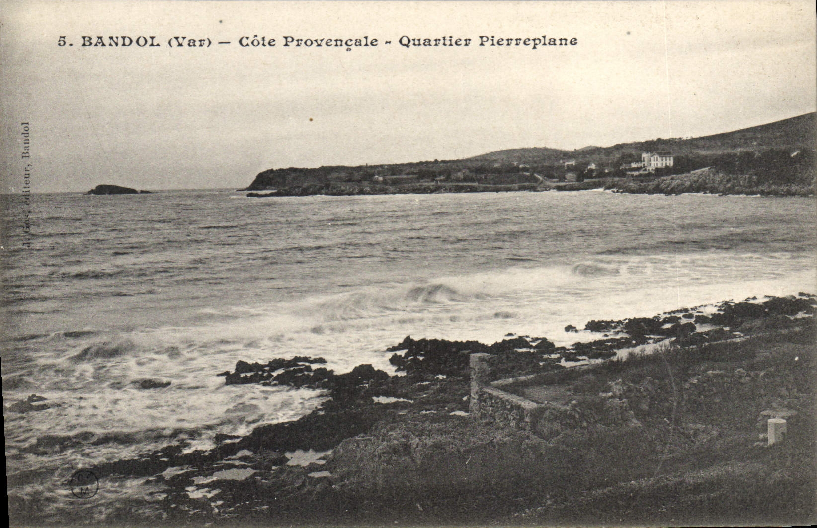 CPA Bandol Var Cote Provencale Quartier Pierreplane