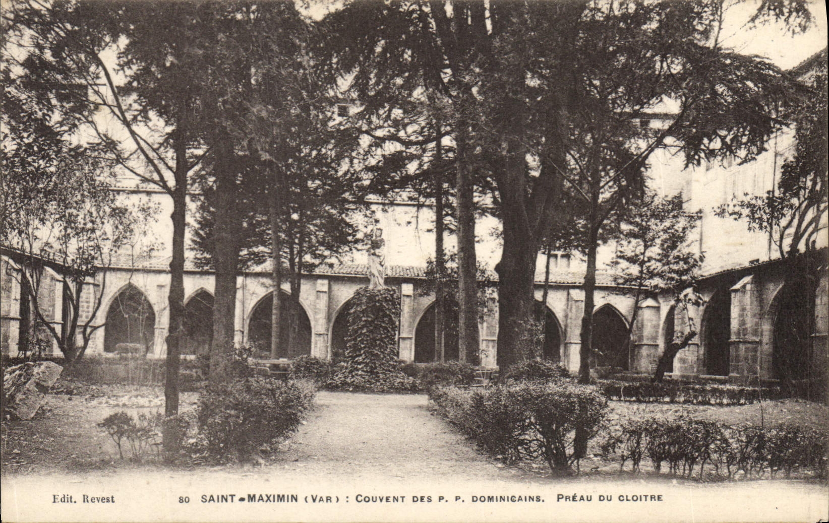 CPA Saint Maximin Var Couvent des P P Dominicains Preau du Cloitre 