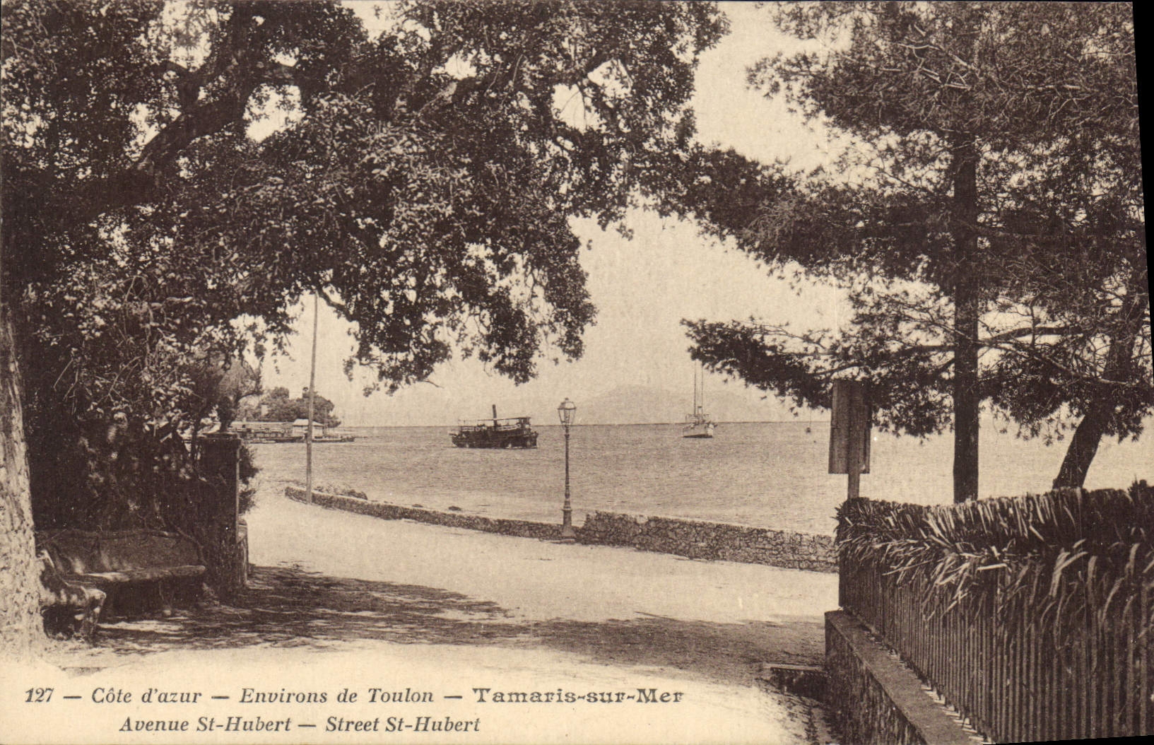 CPA Cote d'Azur Enviros de Toulon Tamaris sur Mer Avenue St Hubert
