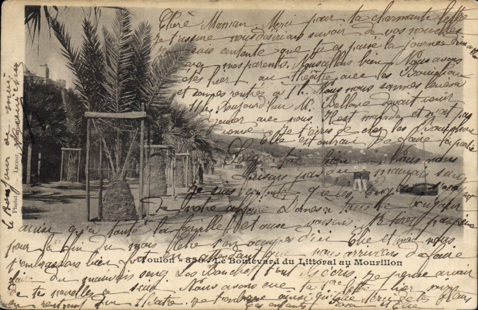 CPA Toulon Le Boulevard du Littoral au Mourillon