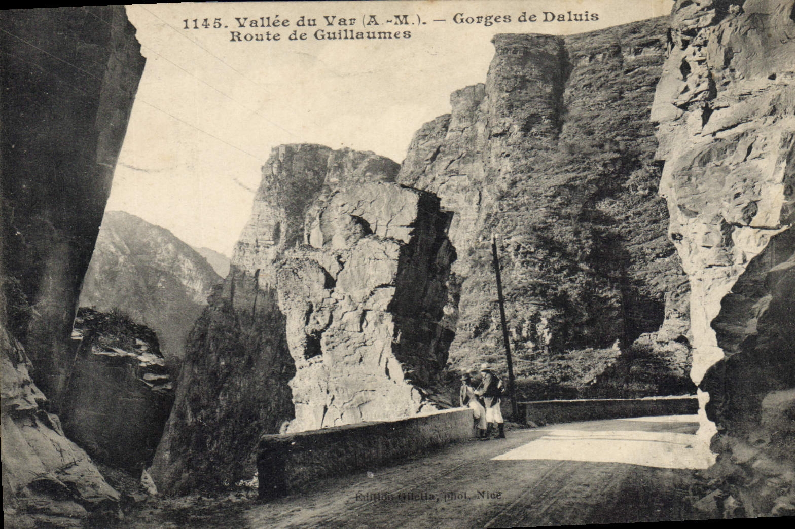 CPA Vallee du Var A M Gorges de Daluis Route de Guillaumes 