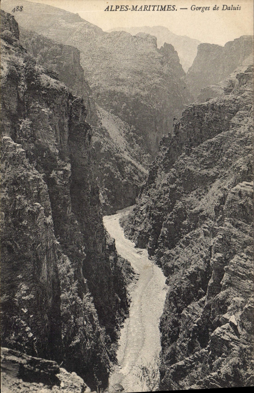 CPA Alpes Maritimes Gorges de Daluis 