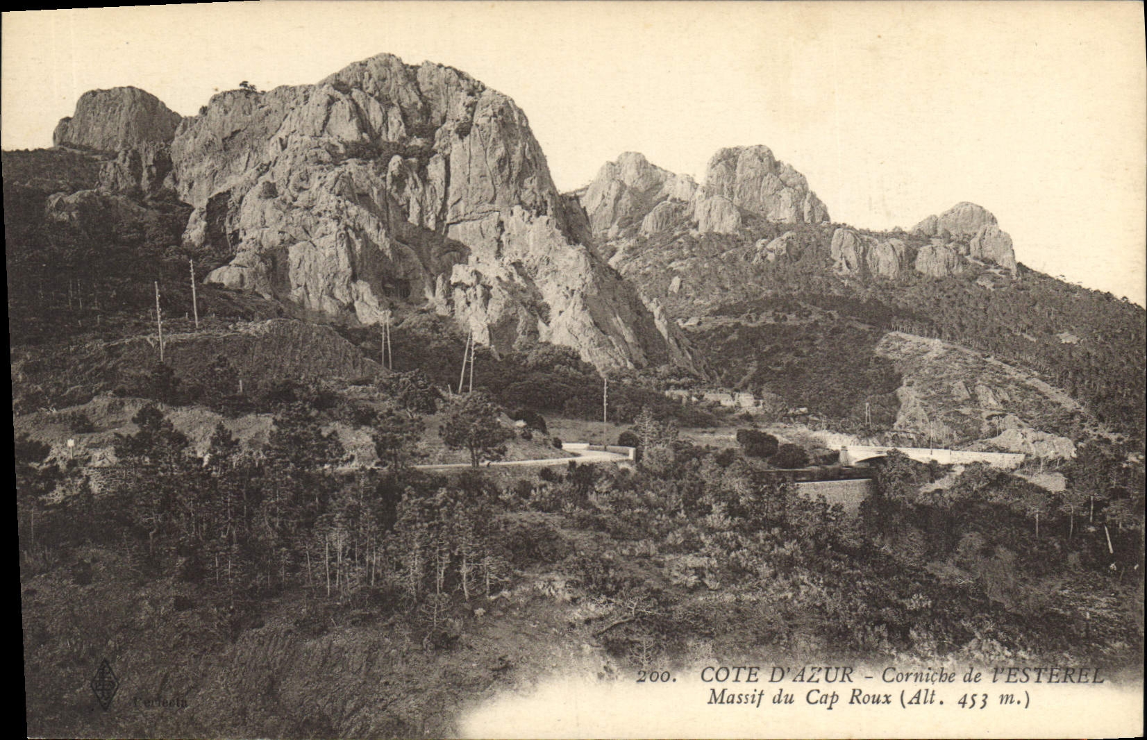 CPA Cote d'Azur Corniche de l'Esteree Massif du Cap Roux