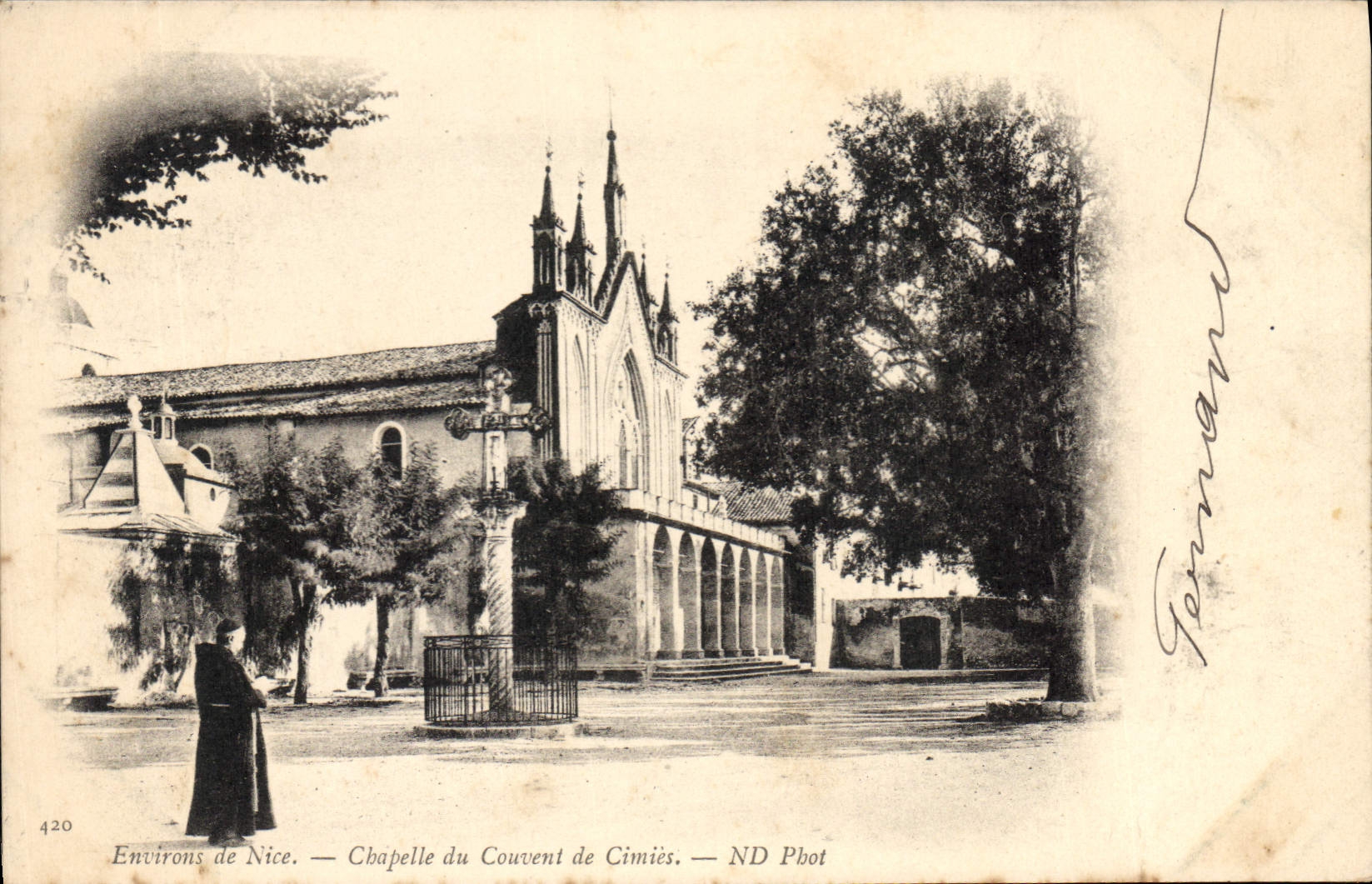 CPA Environs de Nice Chapelle du Couvent de Cimiez