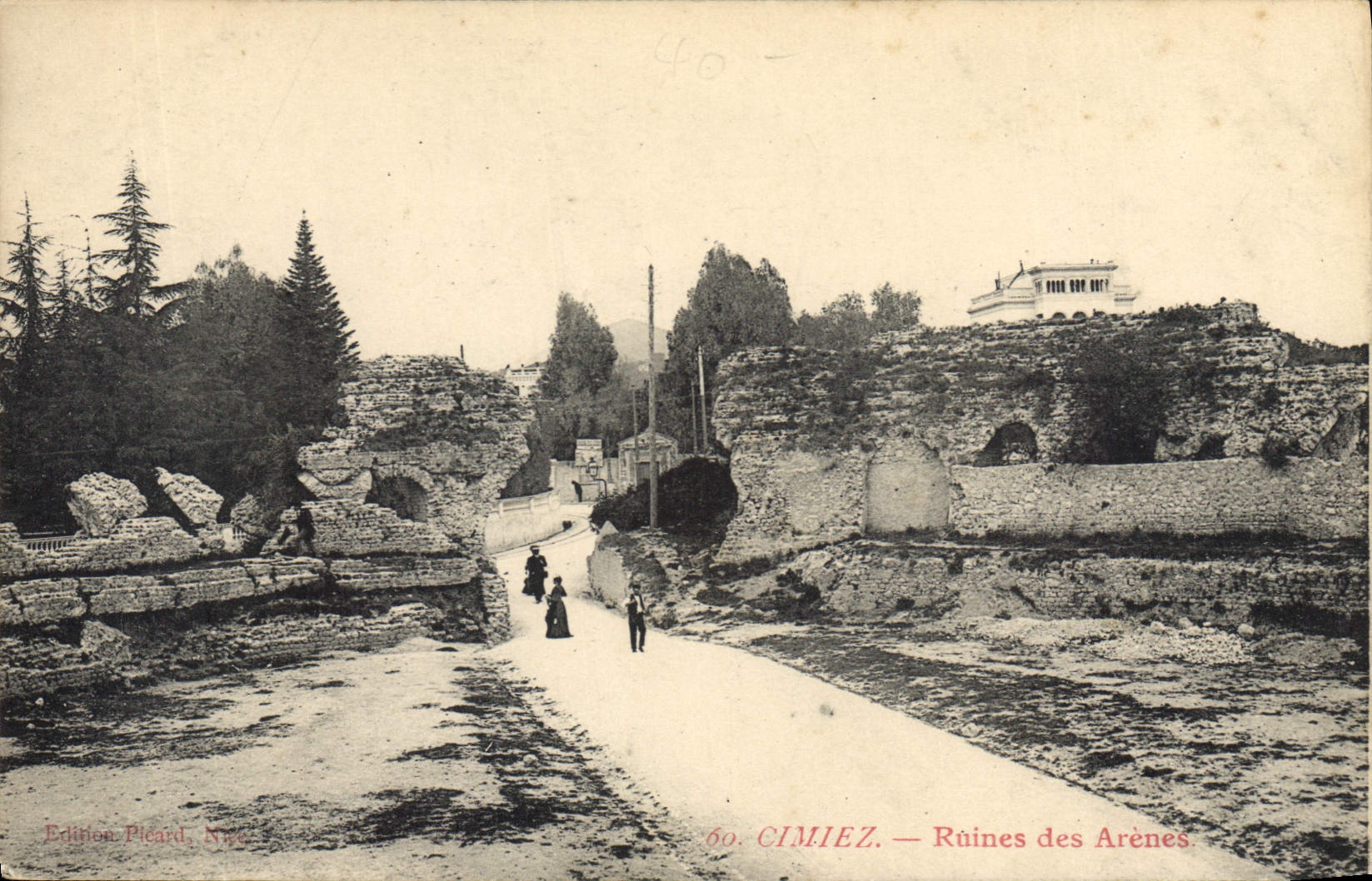CPA Cimiez Ruines des Arenes 
