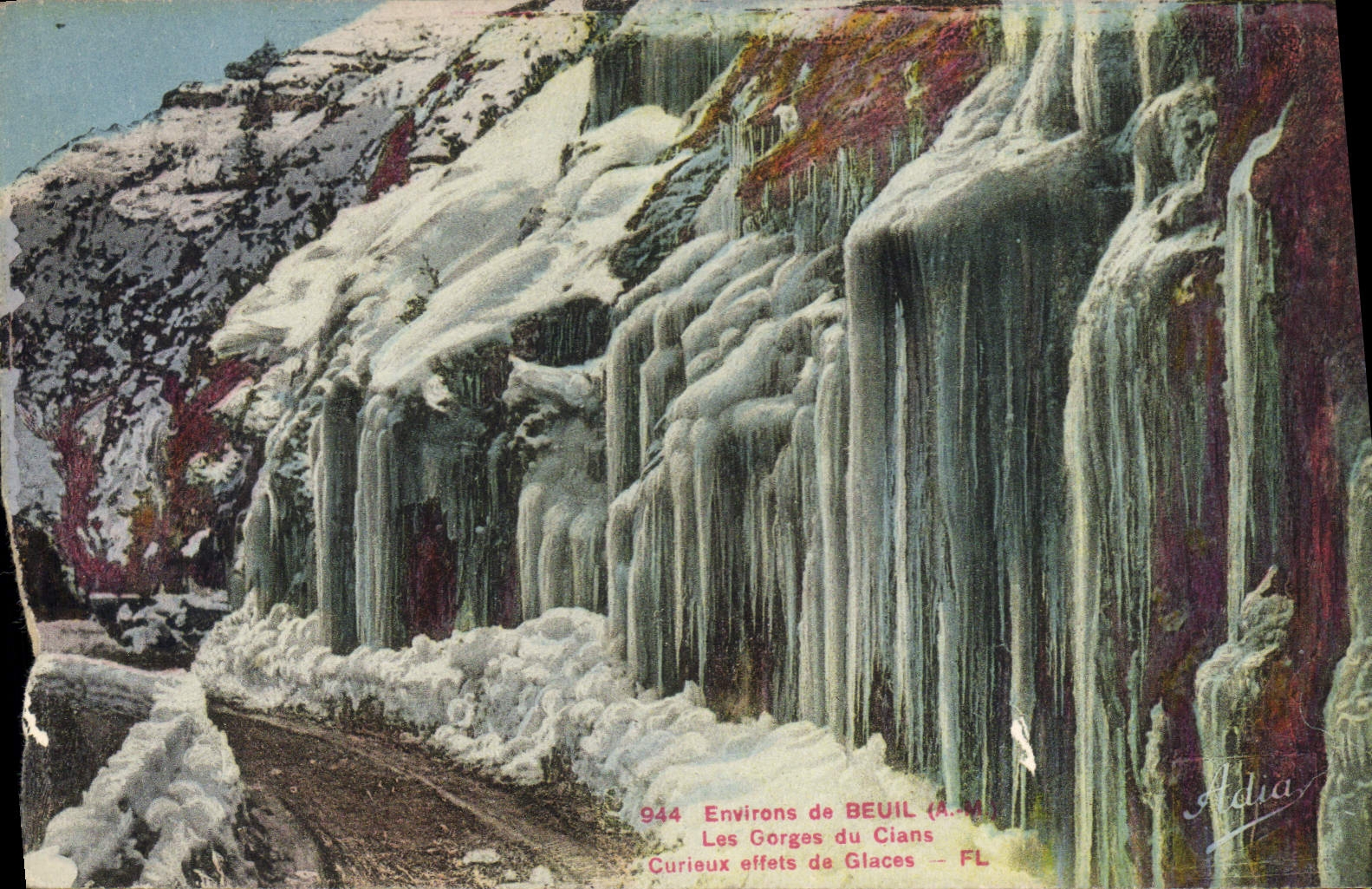 CPA Environs de Beuil Les Gorges du Cians Curieux 