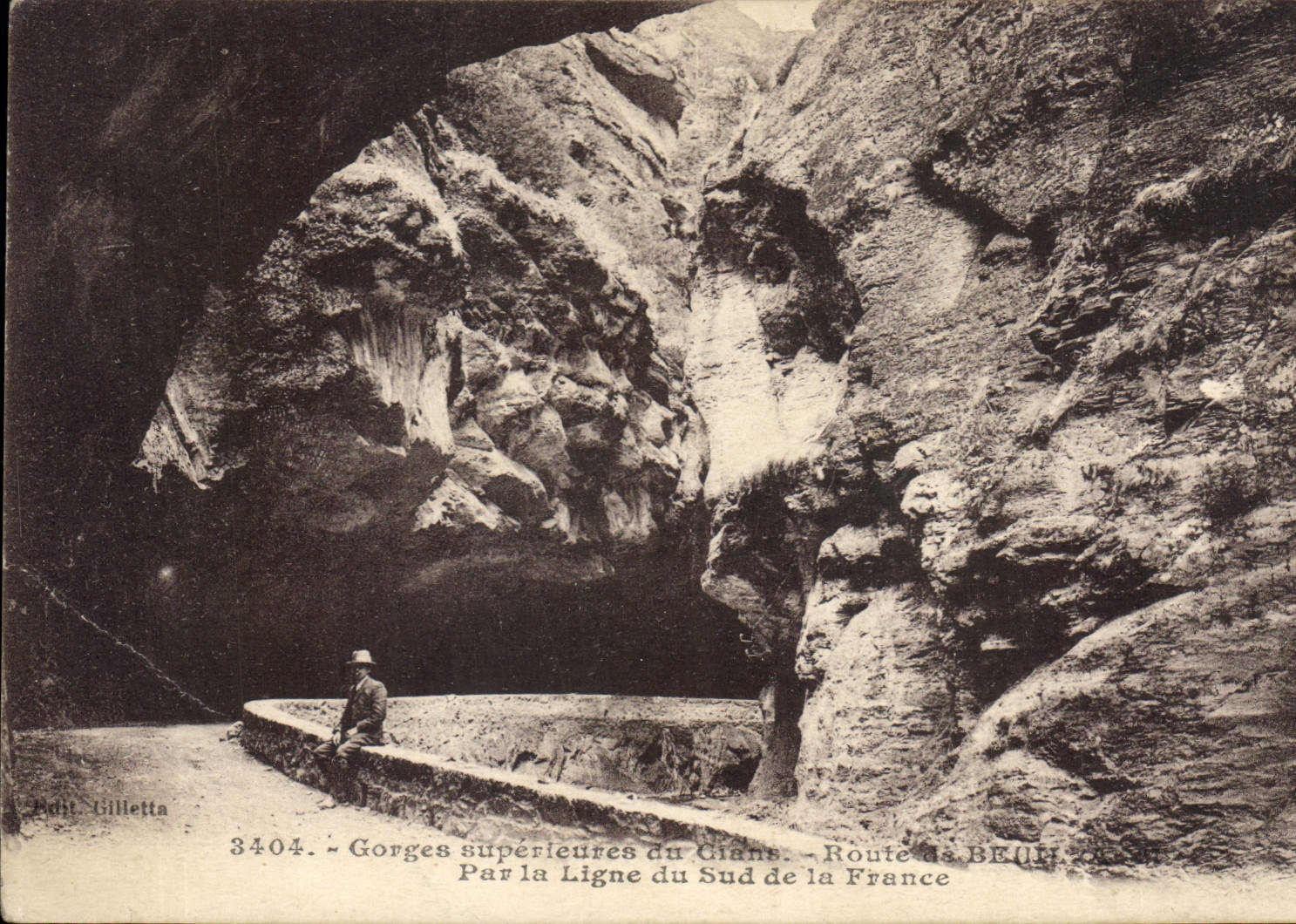 CPA Gorges superieures du Cians Par la Ligne du Sud de la France