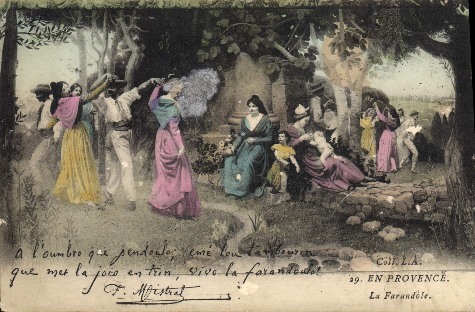 CPA En Provence La Farandole 