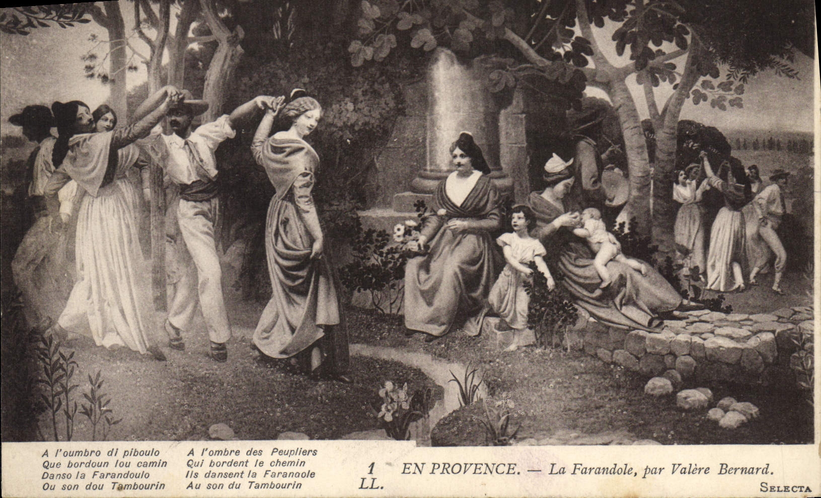 CPA En Provence La Farandole 