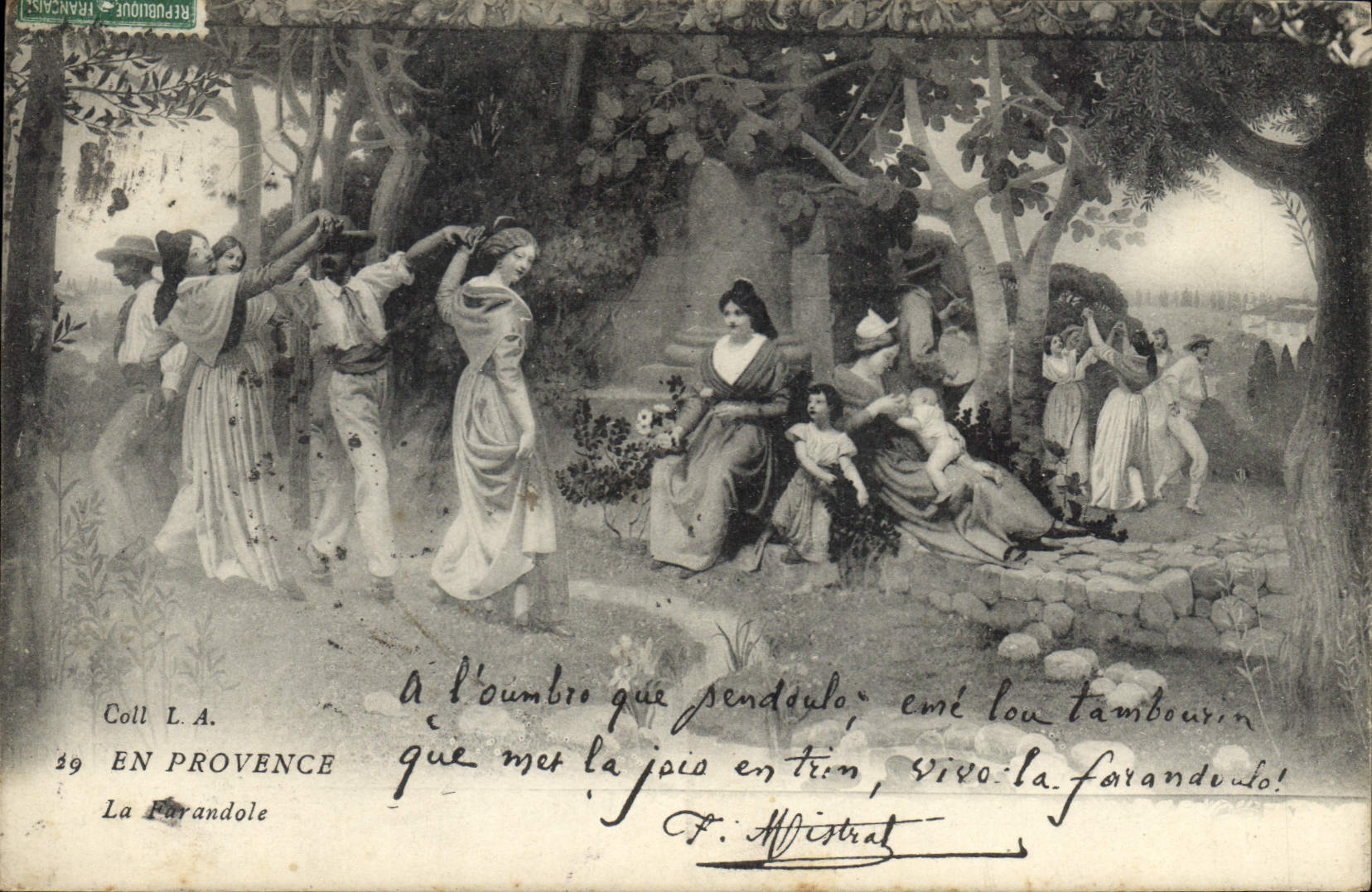 CPA En Provence La Farandole 