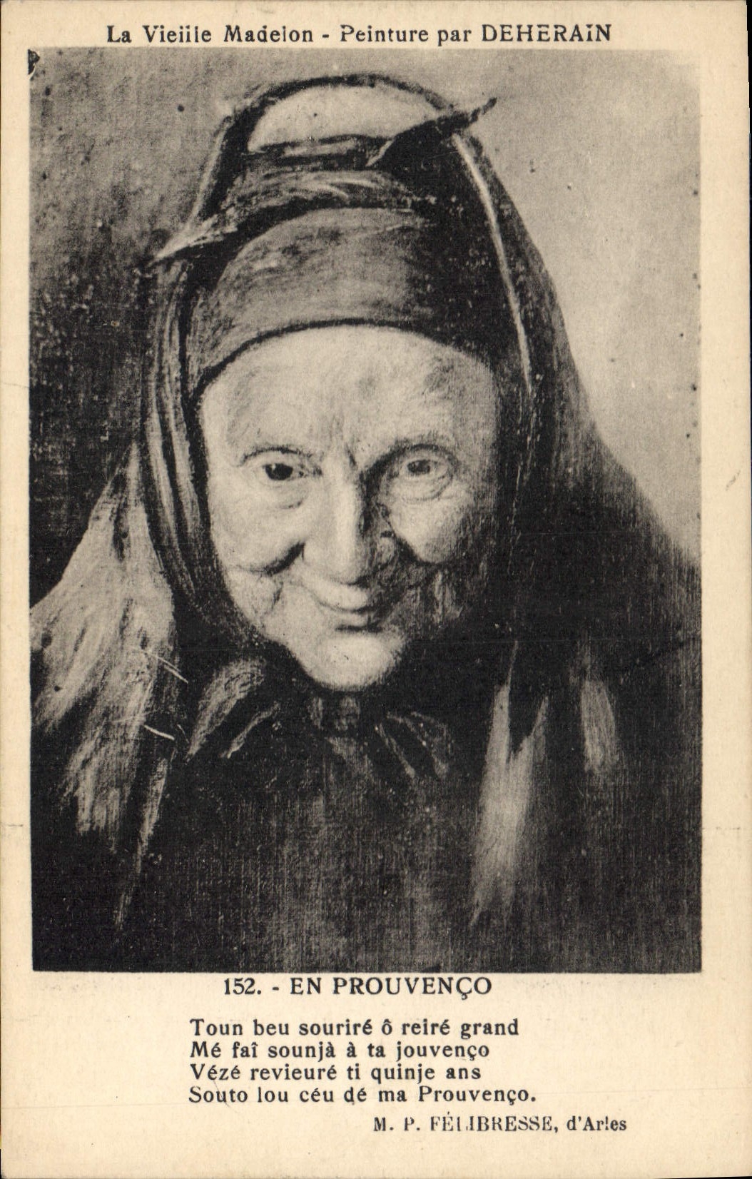 CPA En Provenco La Vieille Madelon Peinture par Deherain