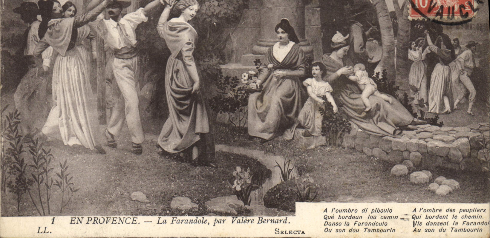 CPA En Provence La Farandole 