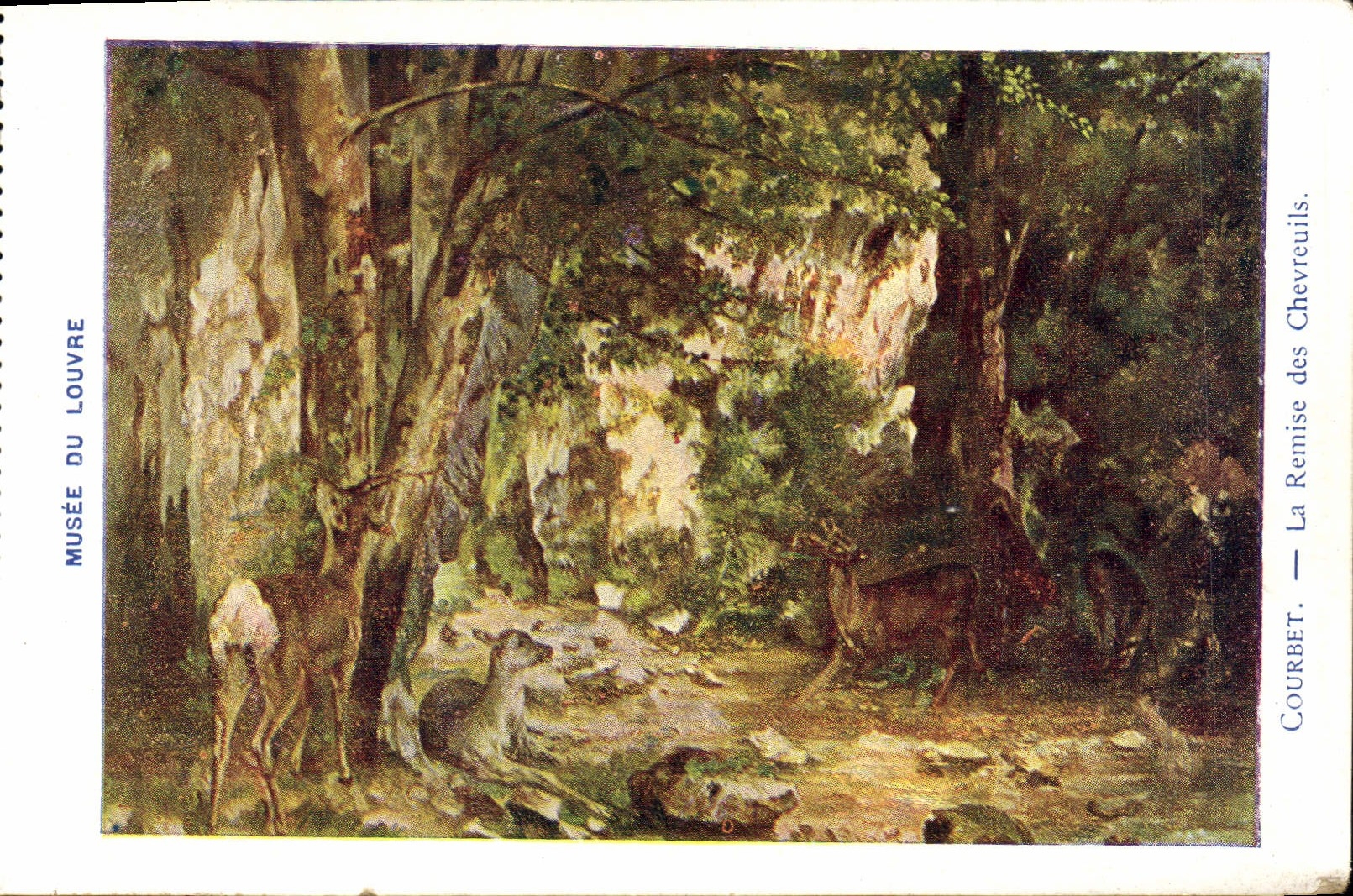 CPA Musee de Louvre Courbet La Remise des Chevreuils