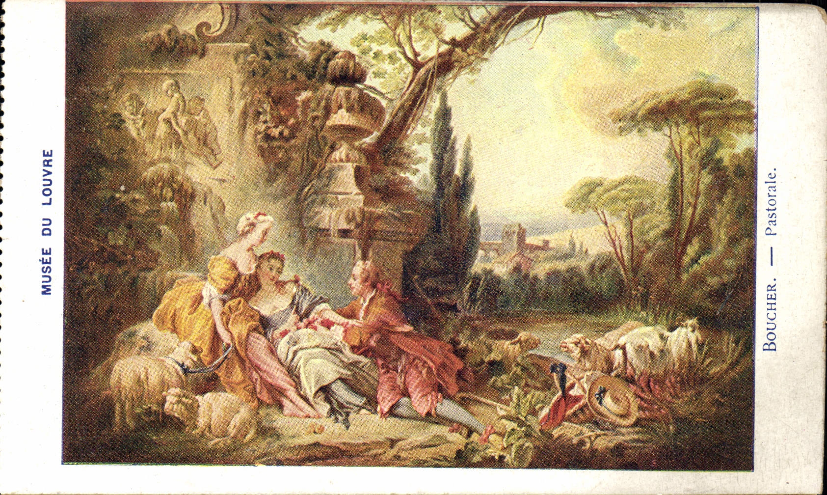 CPA Musee de Louvre Boucher Pastorale 