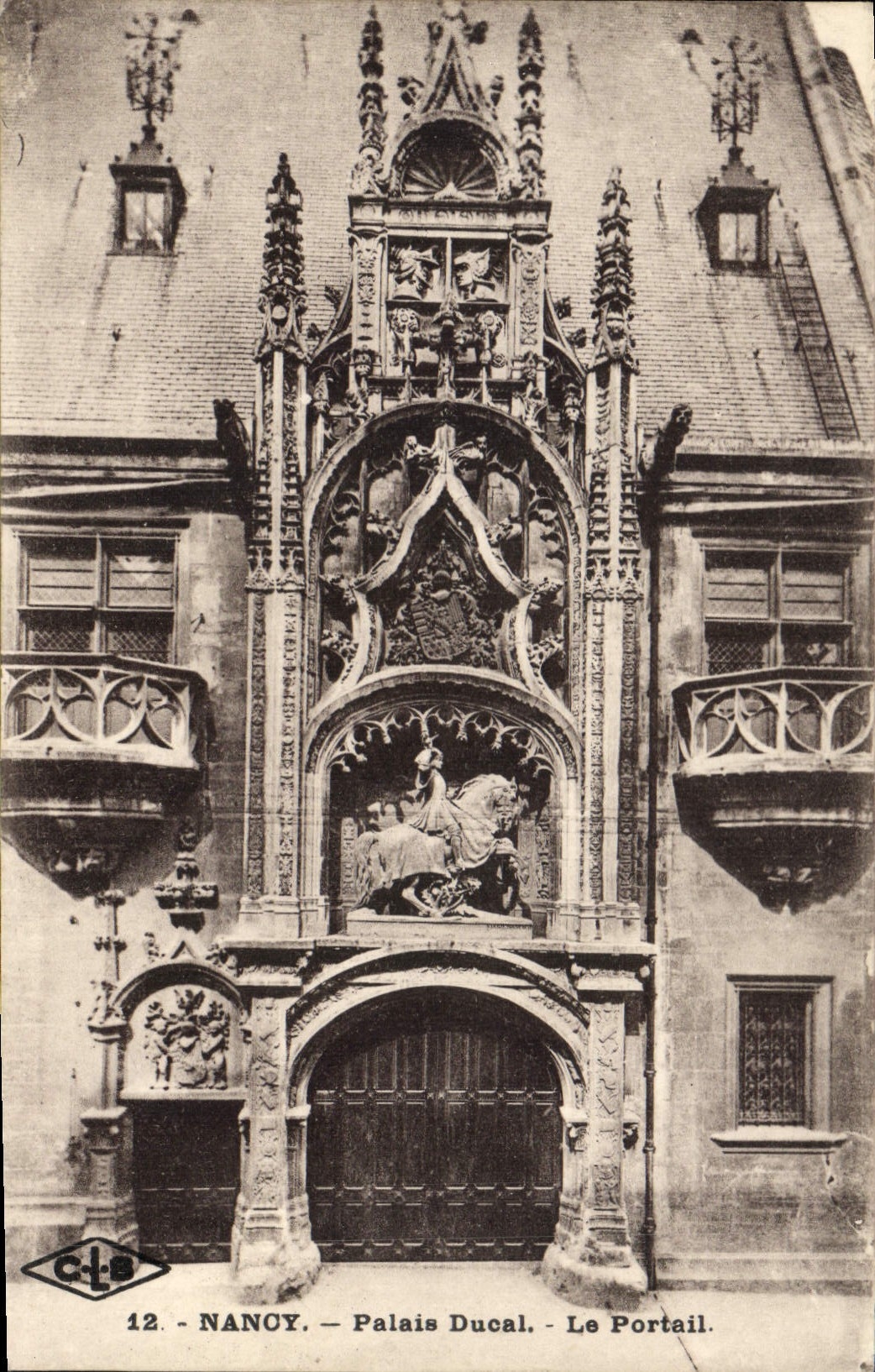 CPA Nancy Palais Ducal Le Portail 