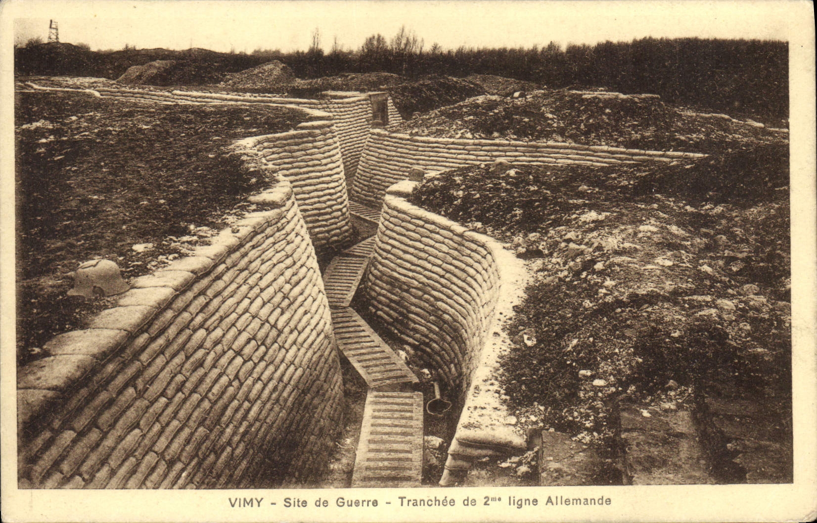 CPA Vimy Site de Guerre Tranchee 
