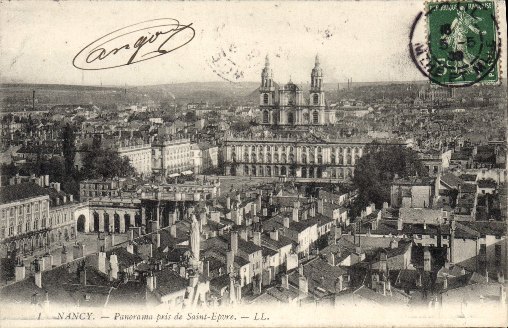 CPA Nancy Panorama pris de Saint Epure 