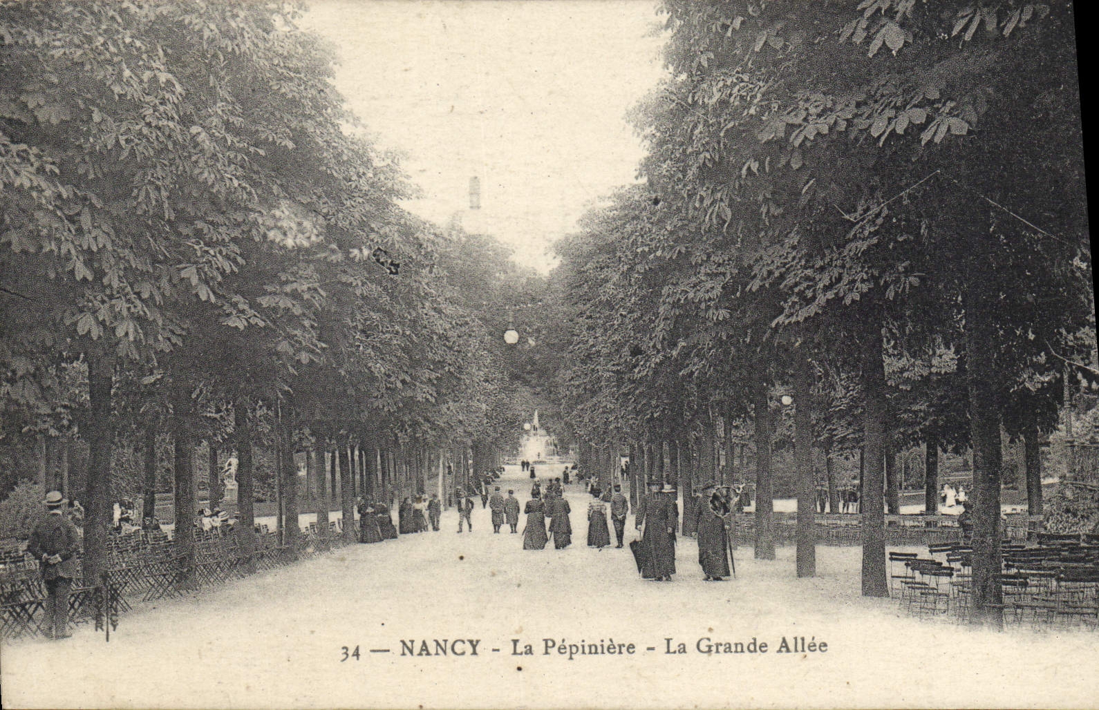 CPA Nancy La Pepiniere La Grande Allee 