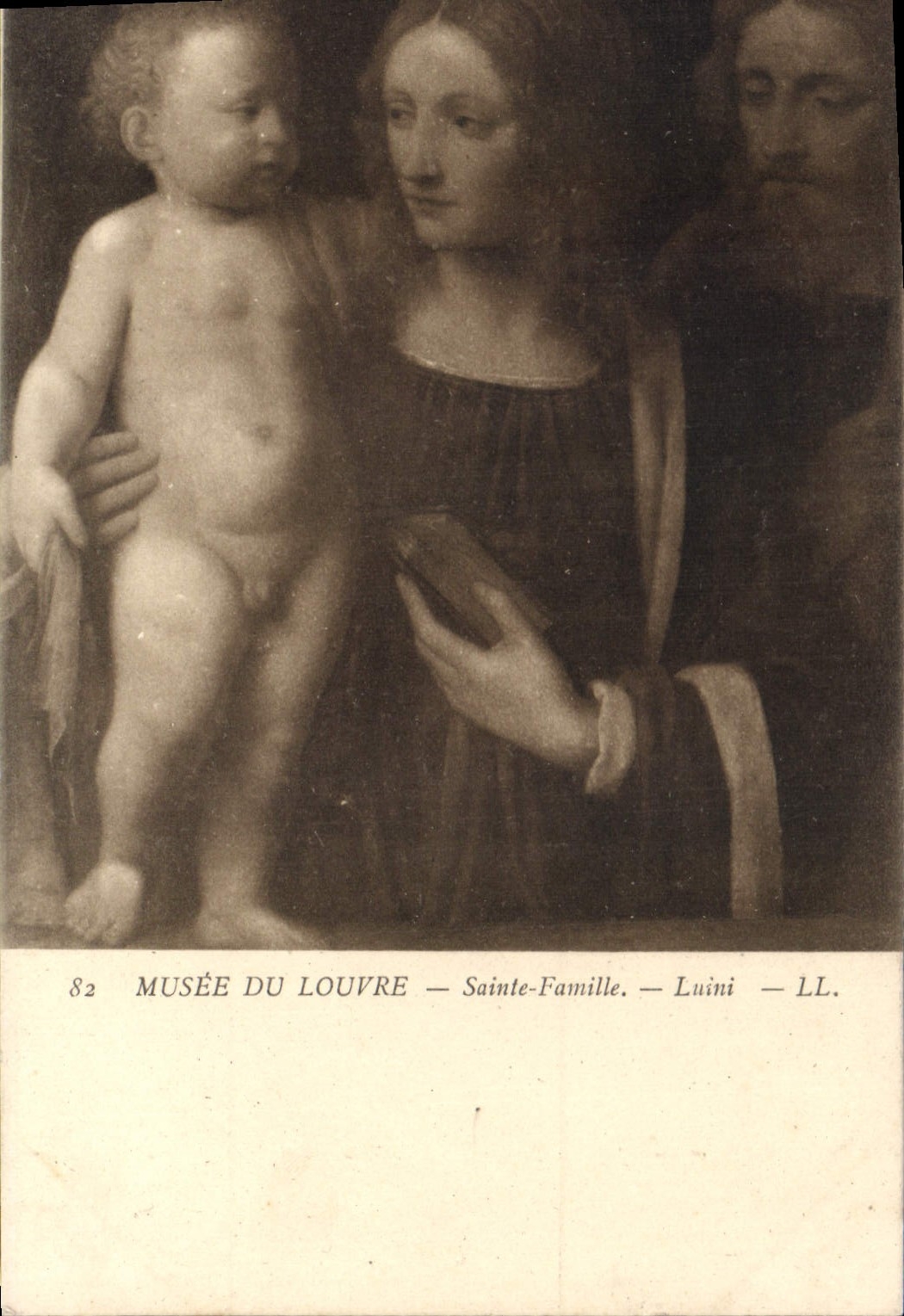 CPA Musee du Louvre Sainte Famille Luini