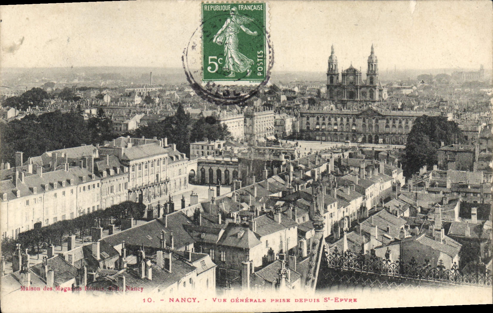 CPA Nancy Vue Generale prise Depuis St Epvre