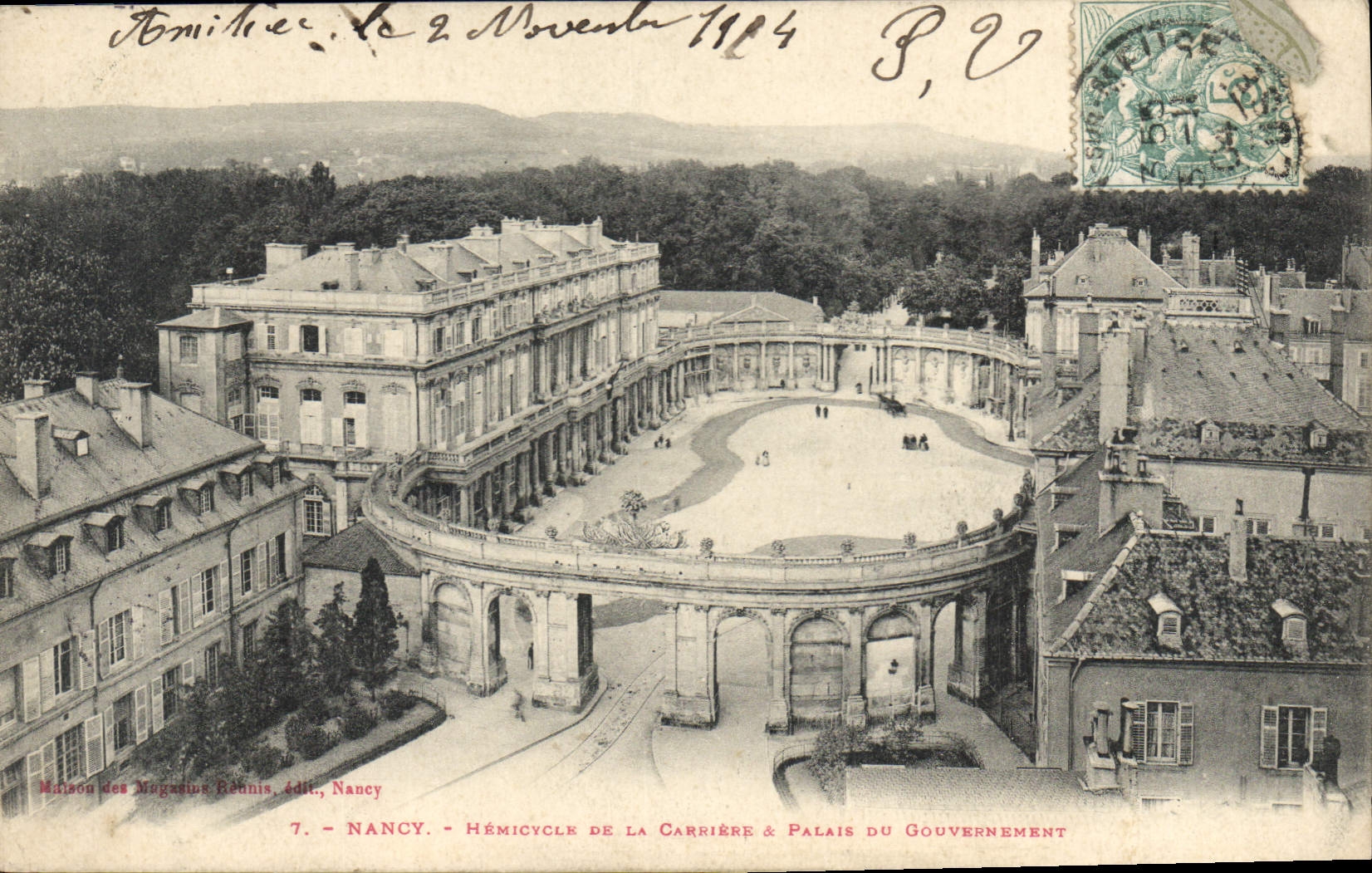 CPA Nancy Hemicycle de la Carriere Palais du Gouvernement