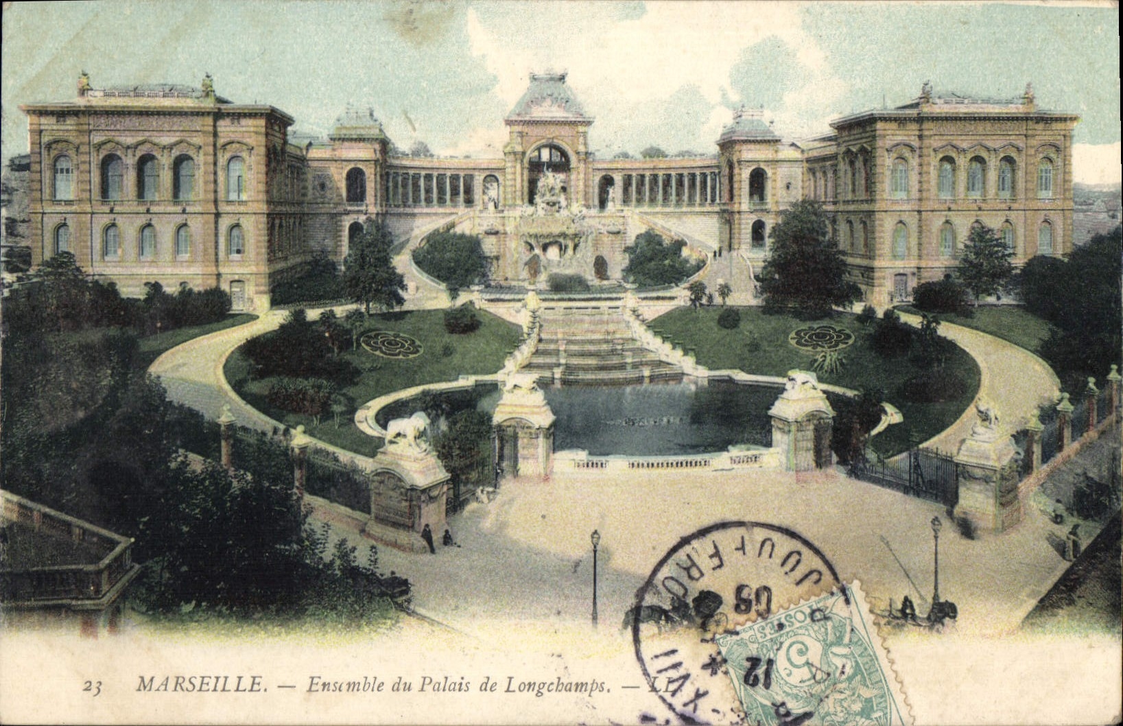 CPA Marseille Ensemble du Palais de Longchamps 