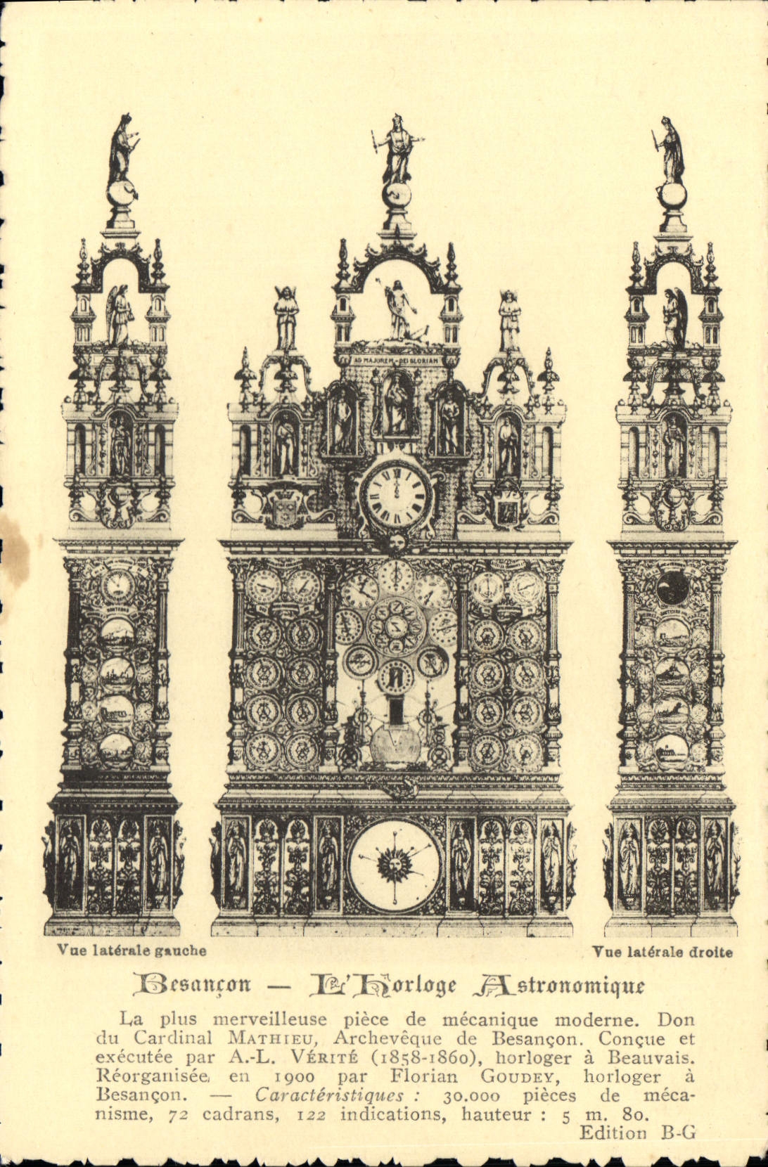 CPA Besancon L'Horloge Astronomique 