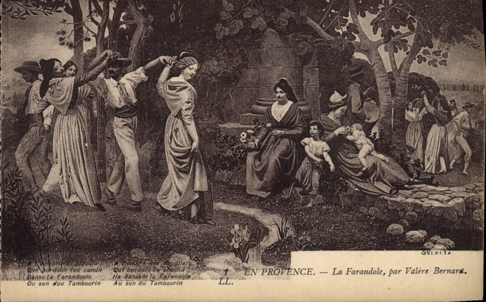 CPA En provence La Farandole par Valere Bernard 
