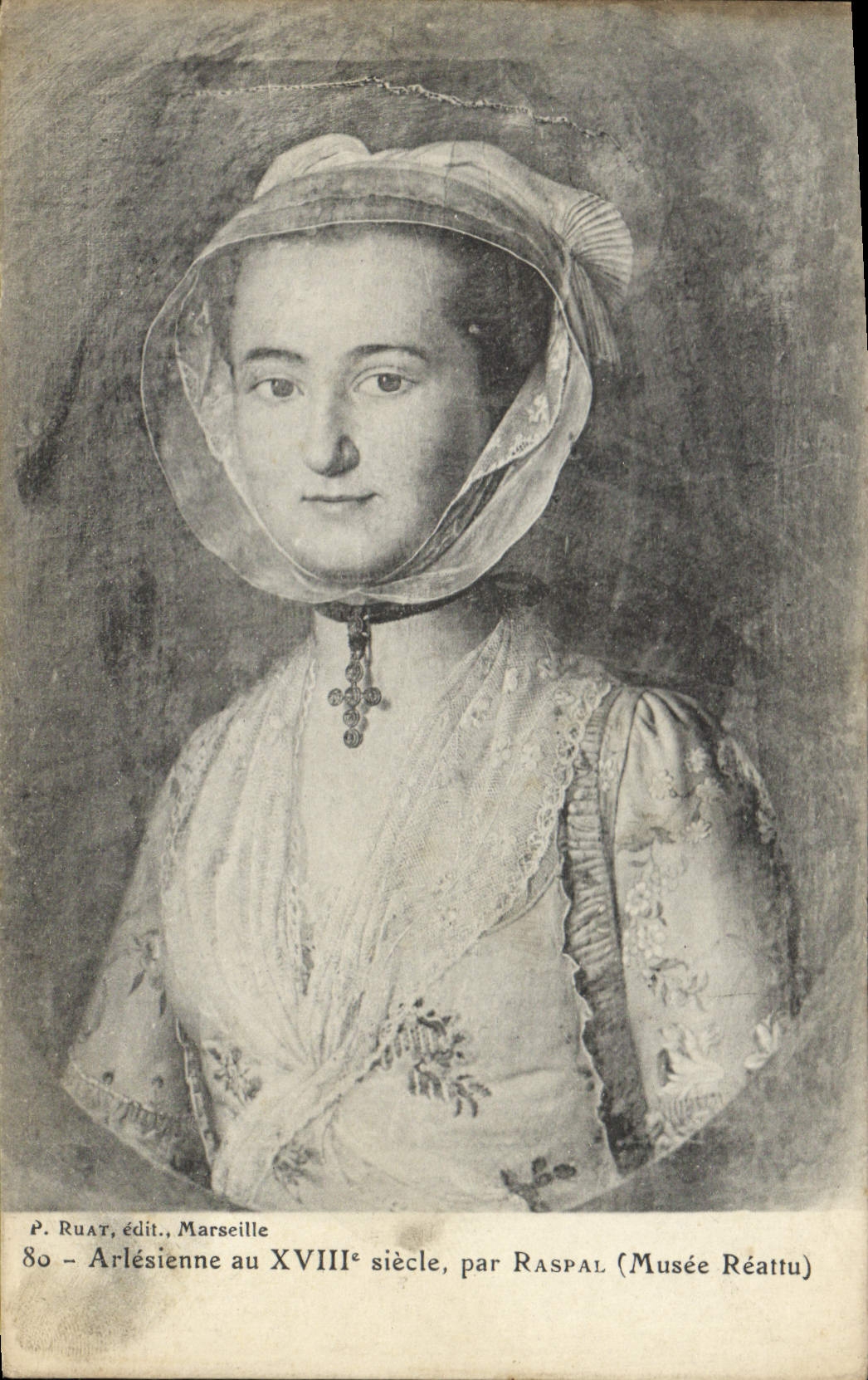 CPA Arlesienne au XVIII siecle par Raspal Musee Reattu 